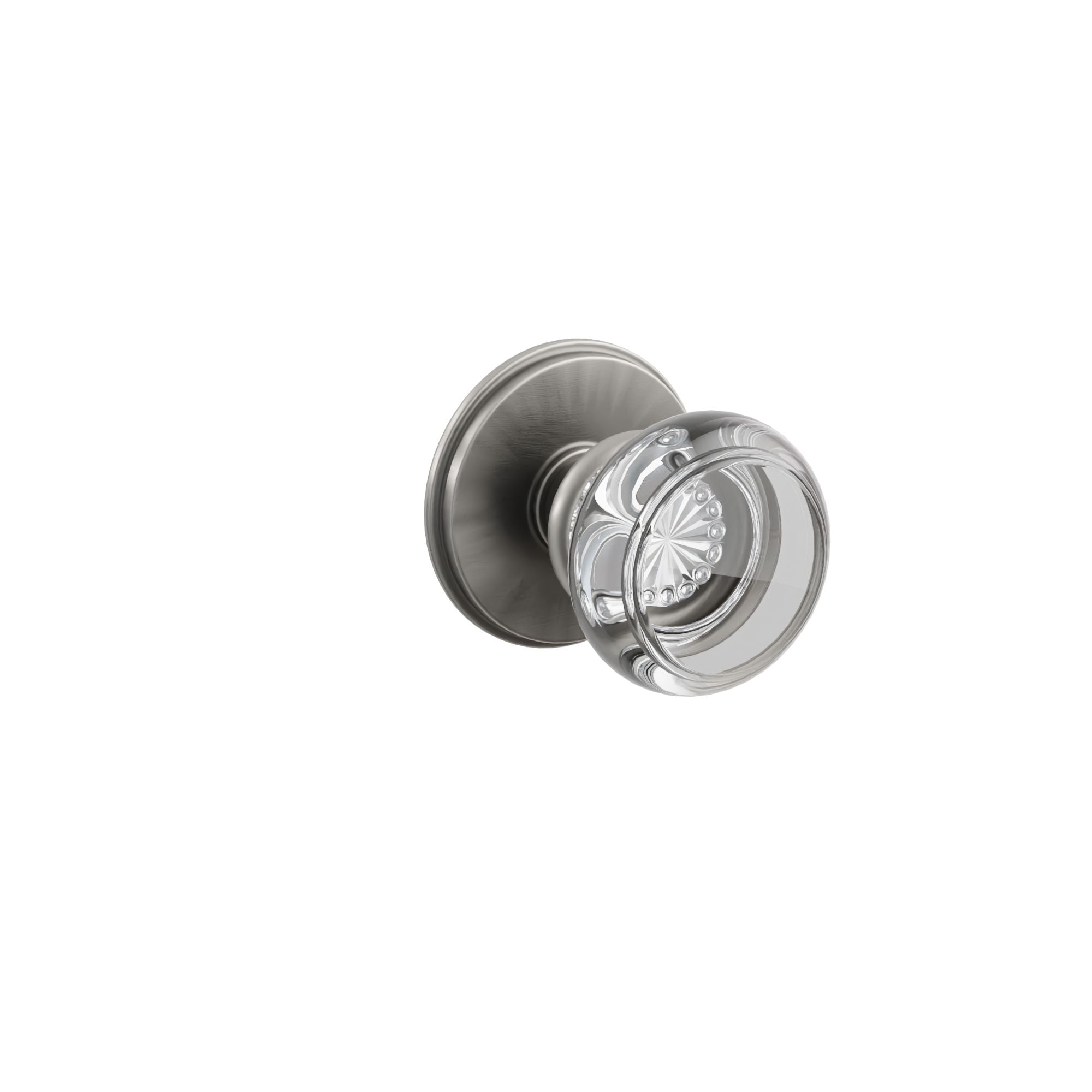 Emtek Georgetown Glass Knob Set with Watford Rosette