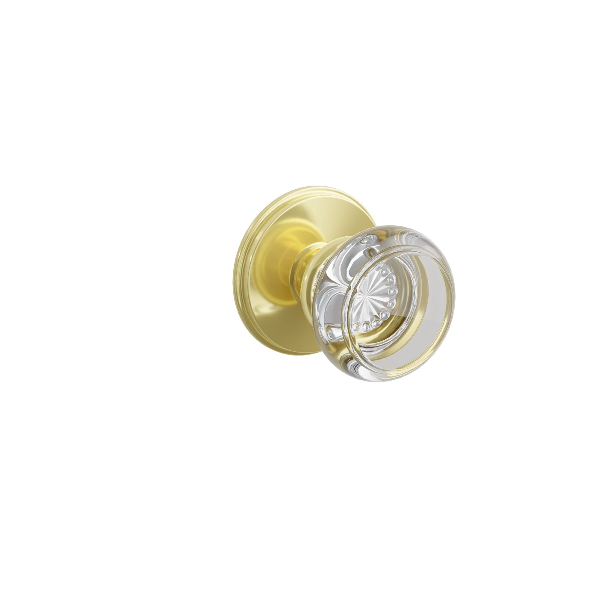 Emtek Concealed Fastener Georgetown Glass Knob Set With Watford Rosette