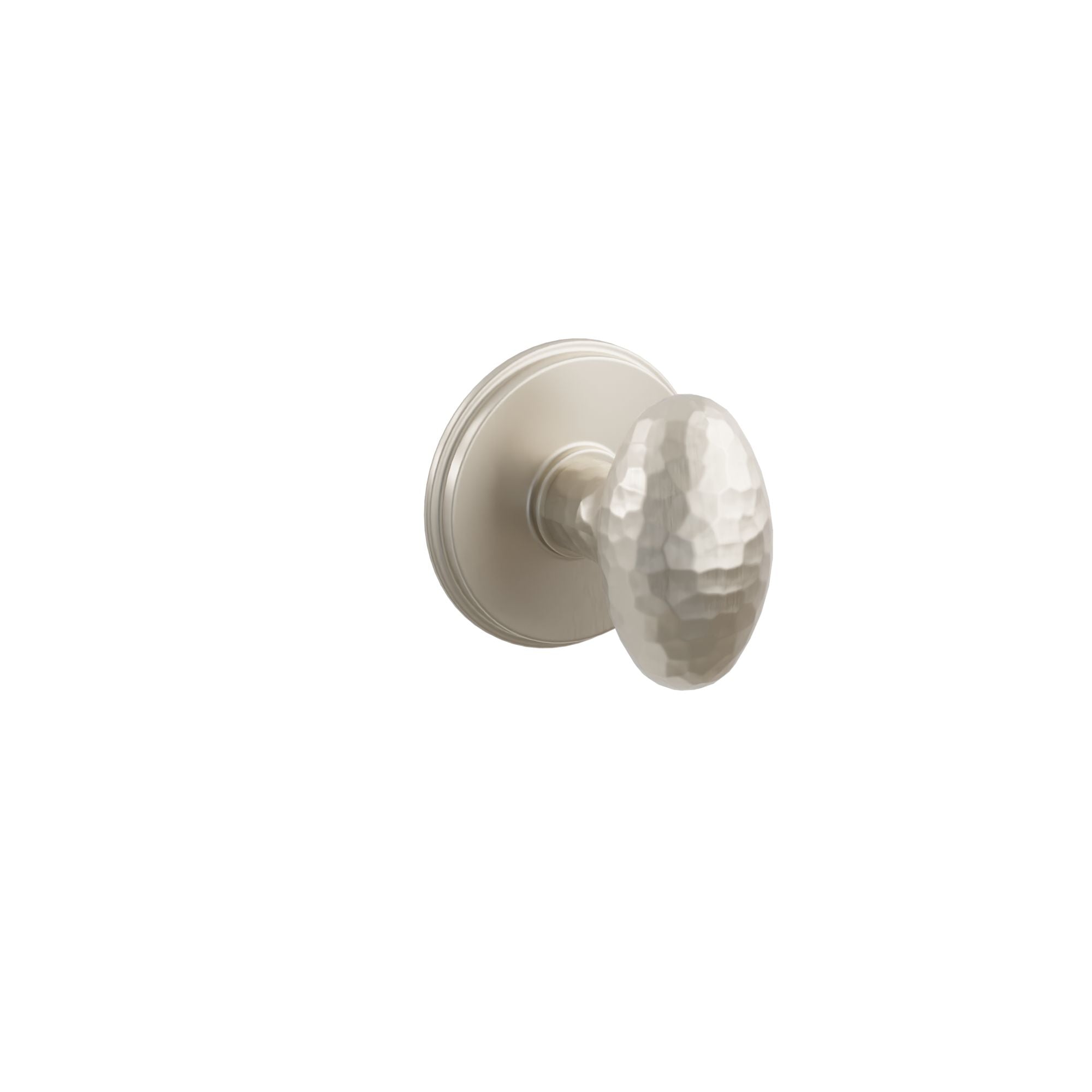 Emtek Hammered Egg Knob Set with Watford Rosette