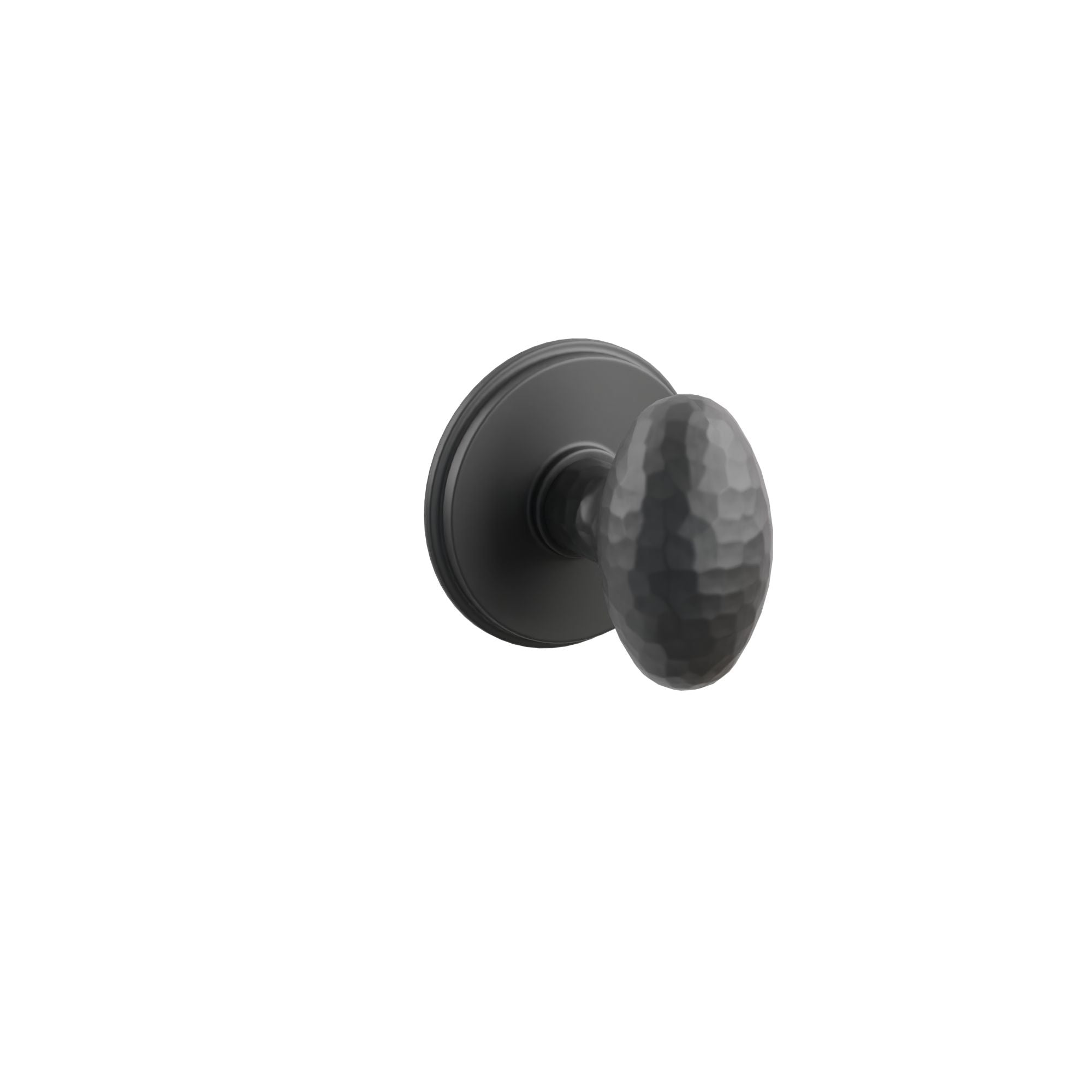 Emtek Hammered Egg Knob Set with Watford Rosette