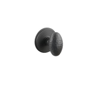 Emtek Concealed Fastener Hammered Egg Knob Set With Watford Rosette