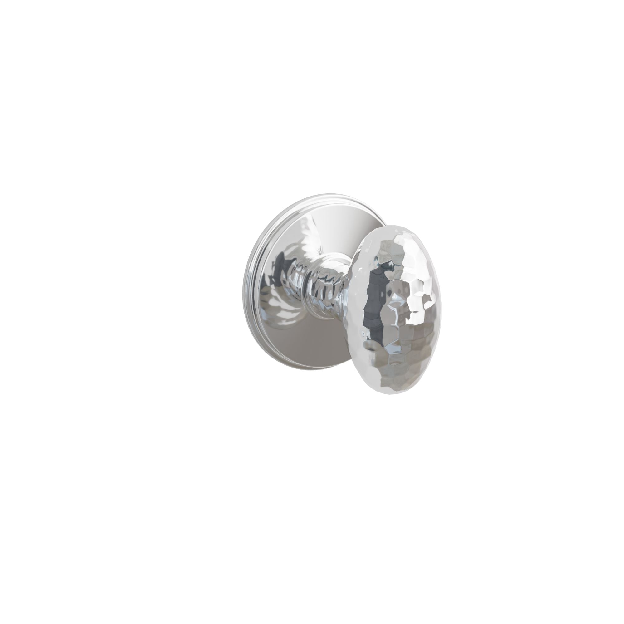 Emtek Concealed Fastener Hammered Egg Knob Set With Watford Rosette