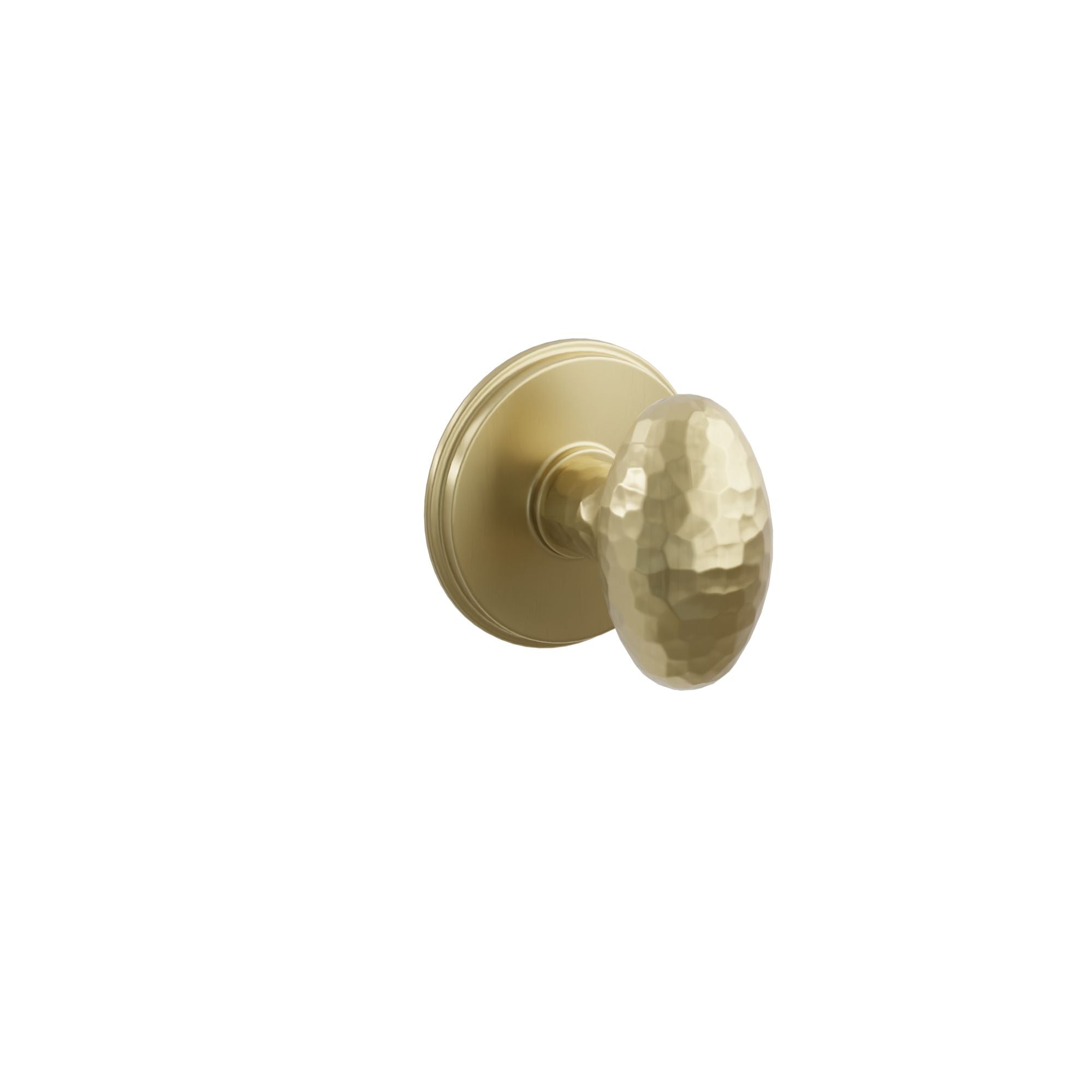 Emtek Hammered Egg Knob Set with Watford Rosette