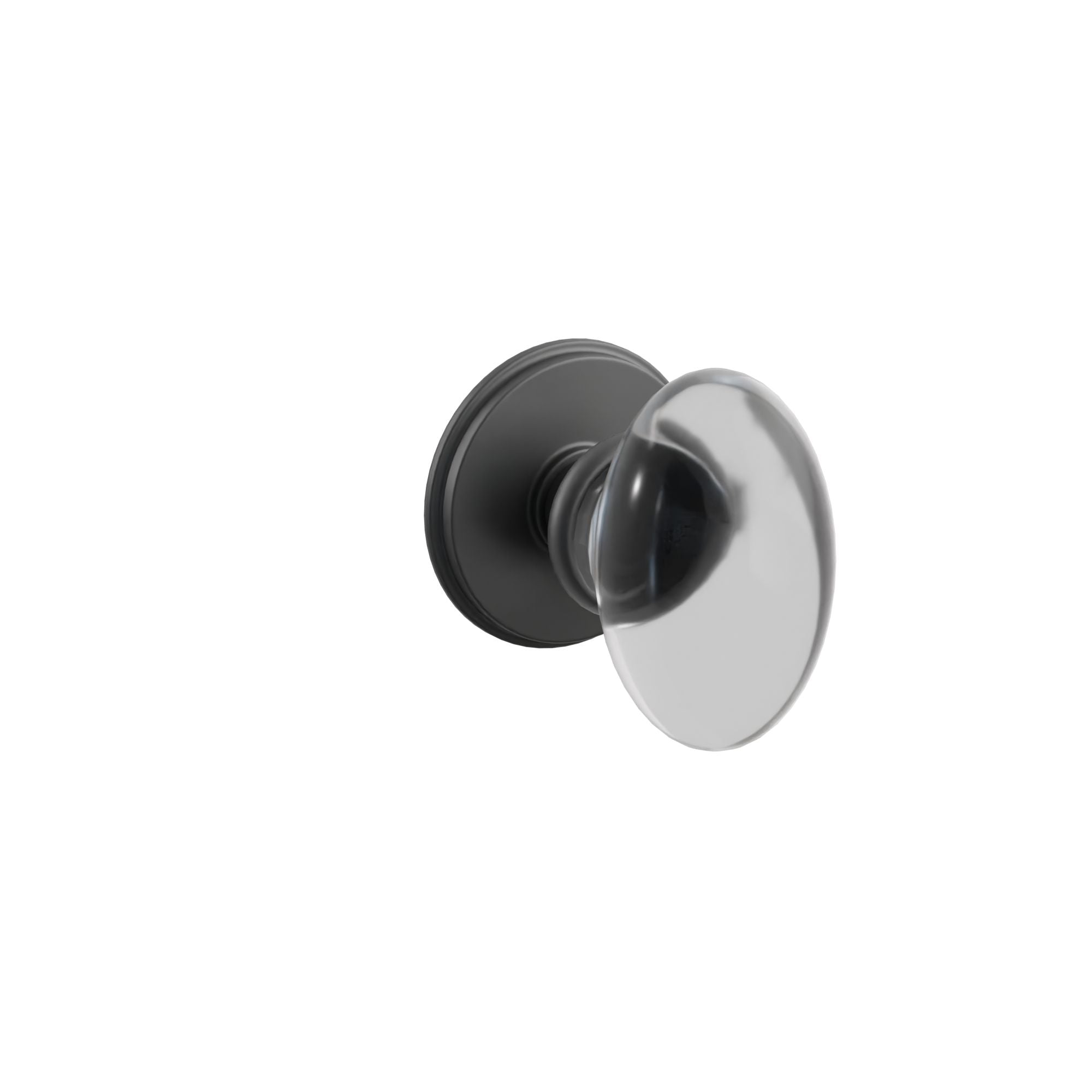 Emtek Concealed Fastener Hampton Glass Knob Set With Watford Rosette