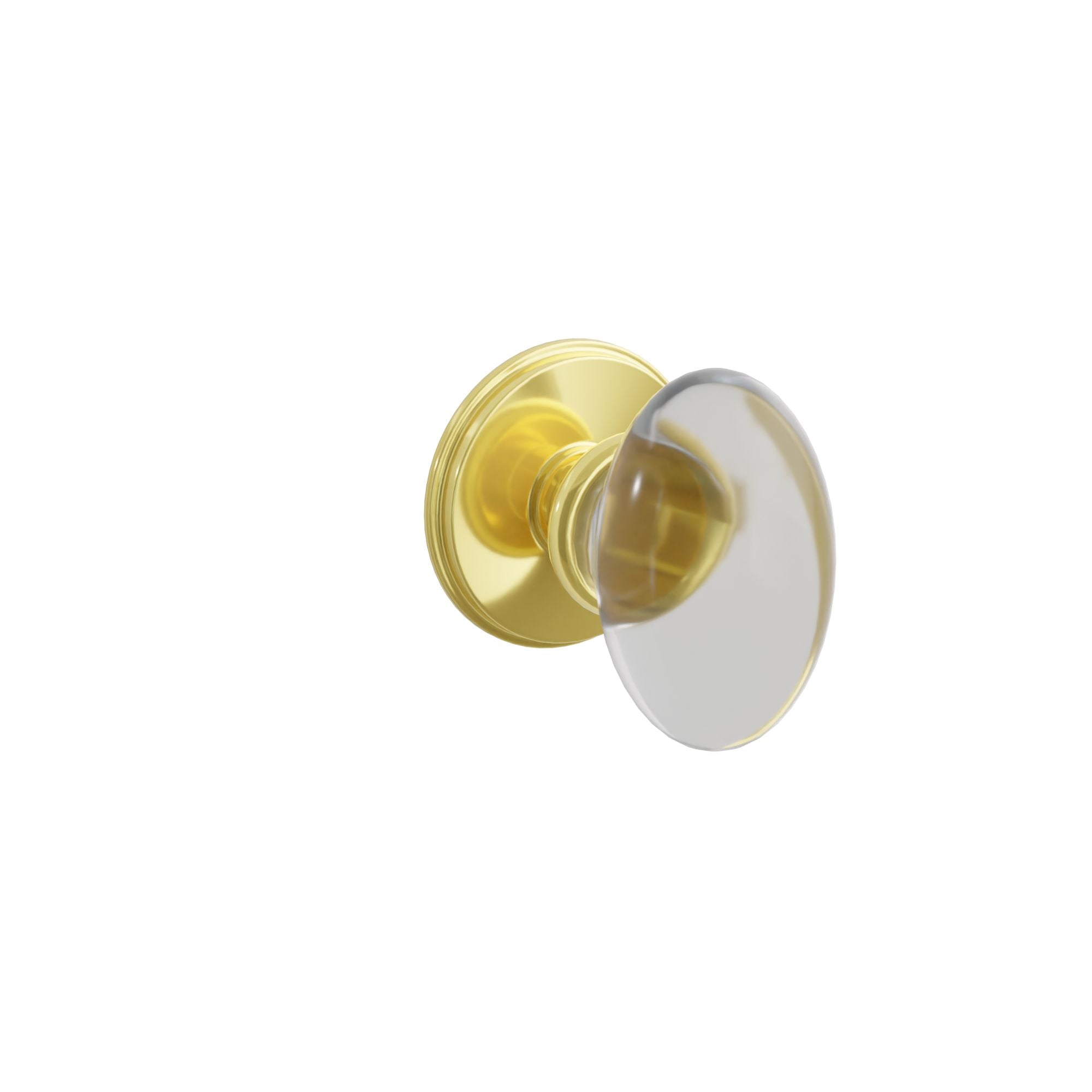 Emtek Concealed Fastener Hampton Glass Knob Set With Watford Rosette