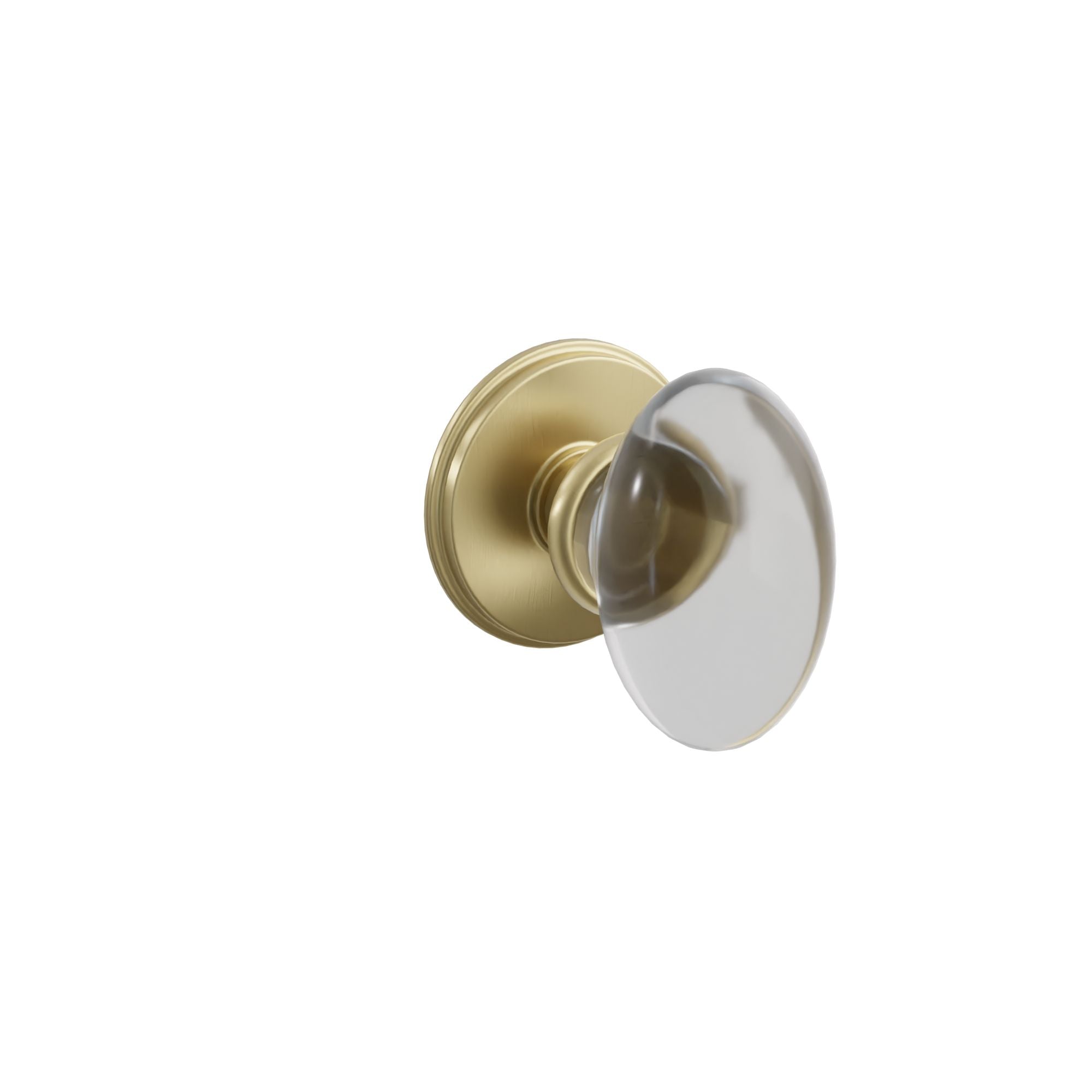 Emtek Concealed Fastener Hampton Glass Knob Set With Watford Rosette