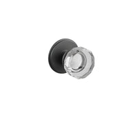 Emtek Concealed Fastener Lowell Glass Knob Set With Watford Rosette