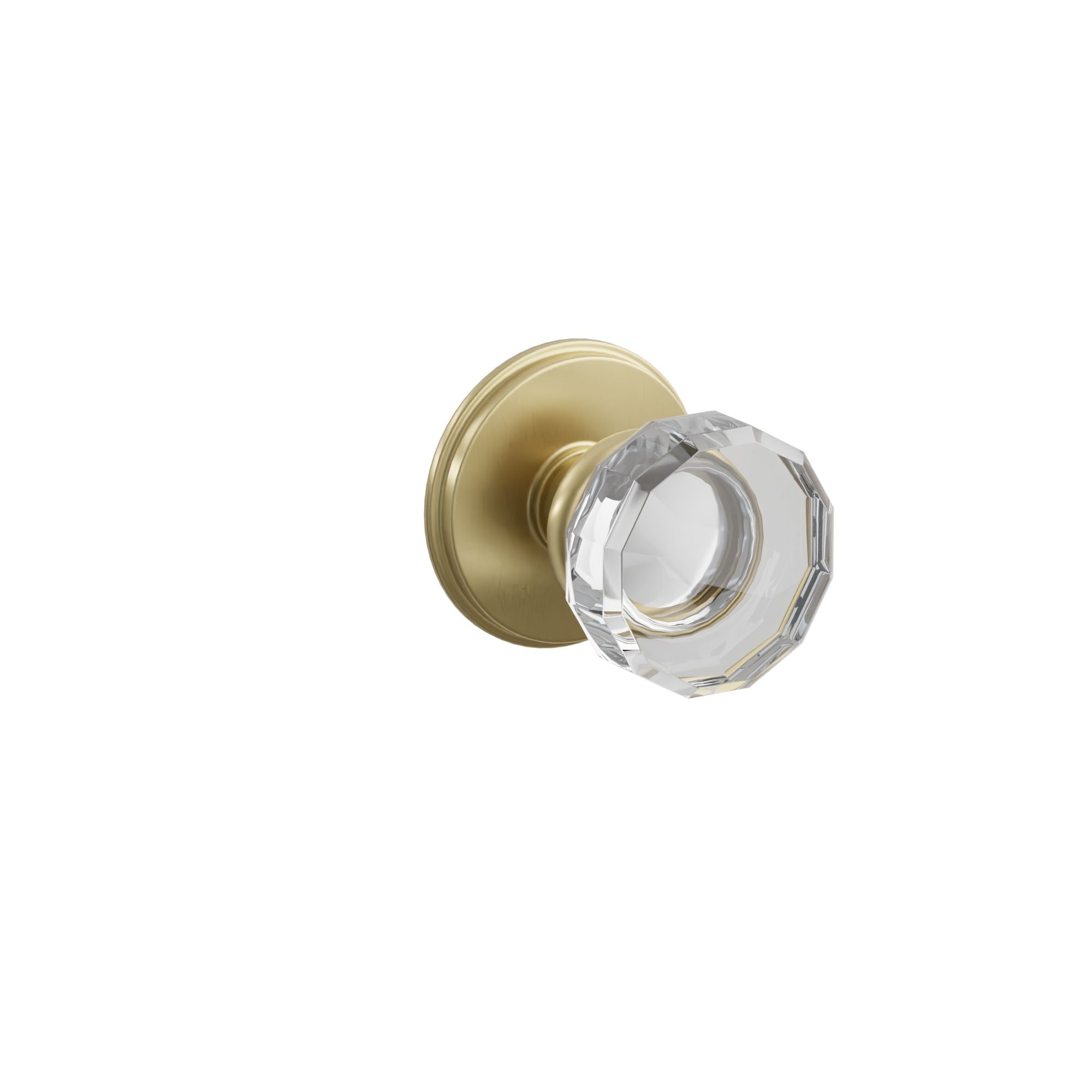 Emtek Lowell Glass Knob Set with Watford Rosette