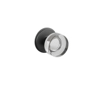 Emtek Concealed Fastener Modern Disc Glass Knob Set With Watford Rosette