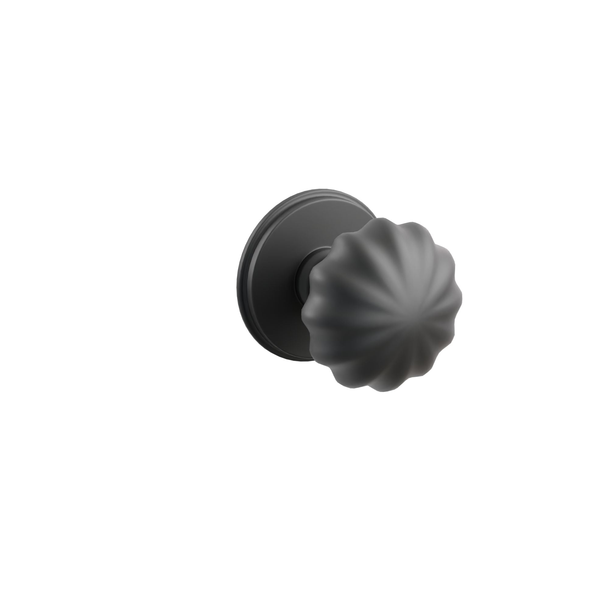 Emtek Concealed Fastener Melon Knob Set With Watford Rosette