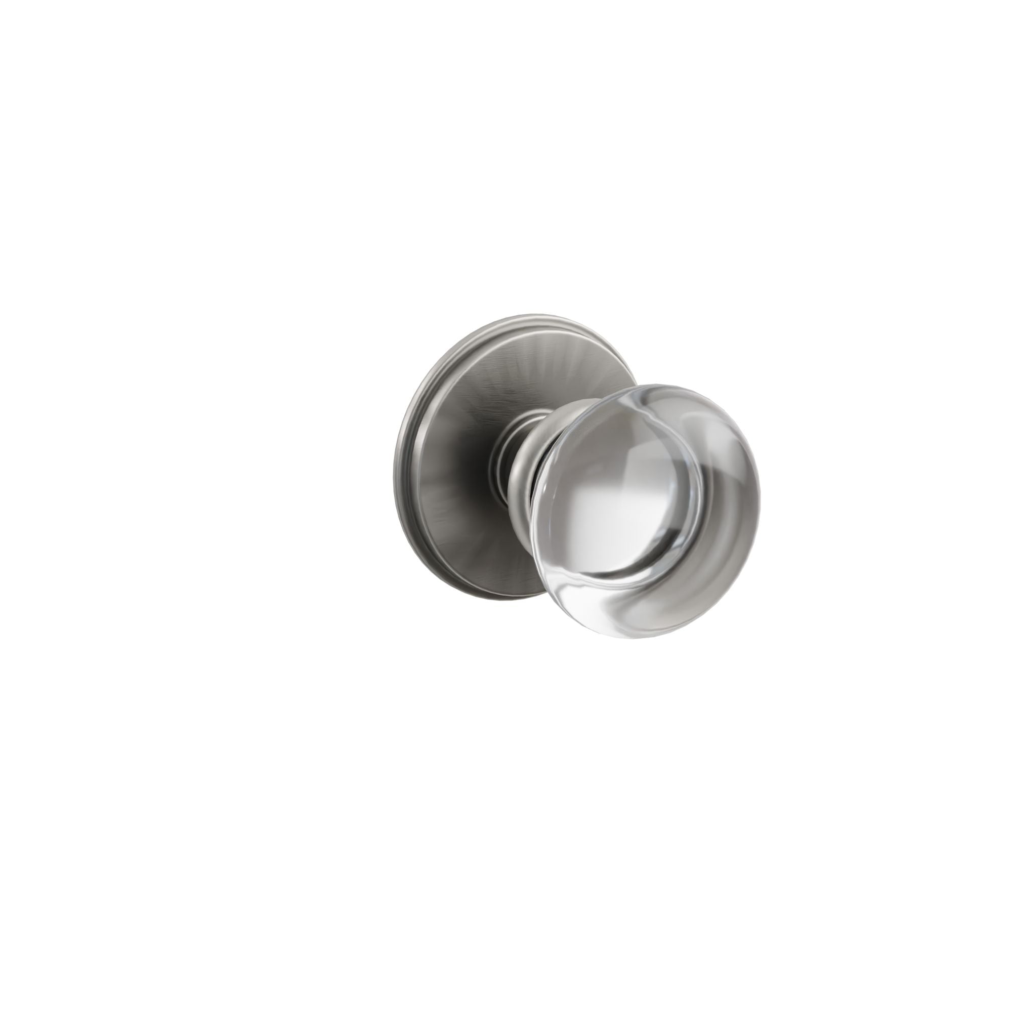 Emtek Concealed Fastener Providence Glass Knob Set With Watford Rosette