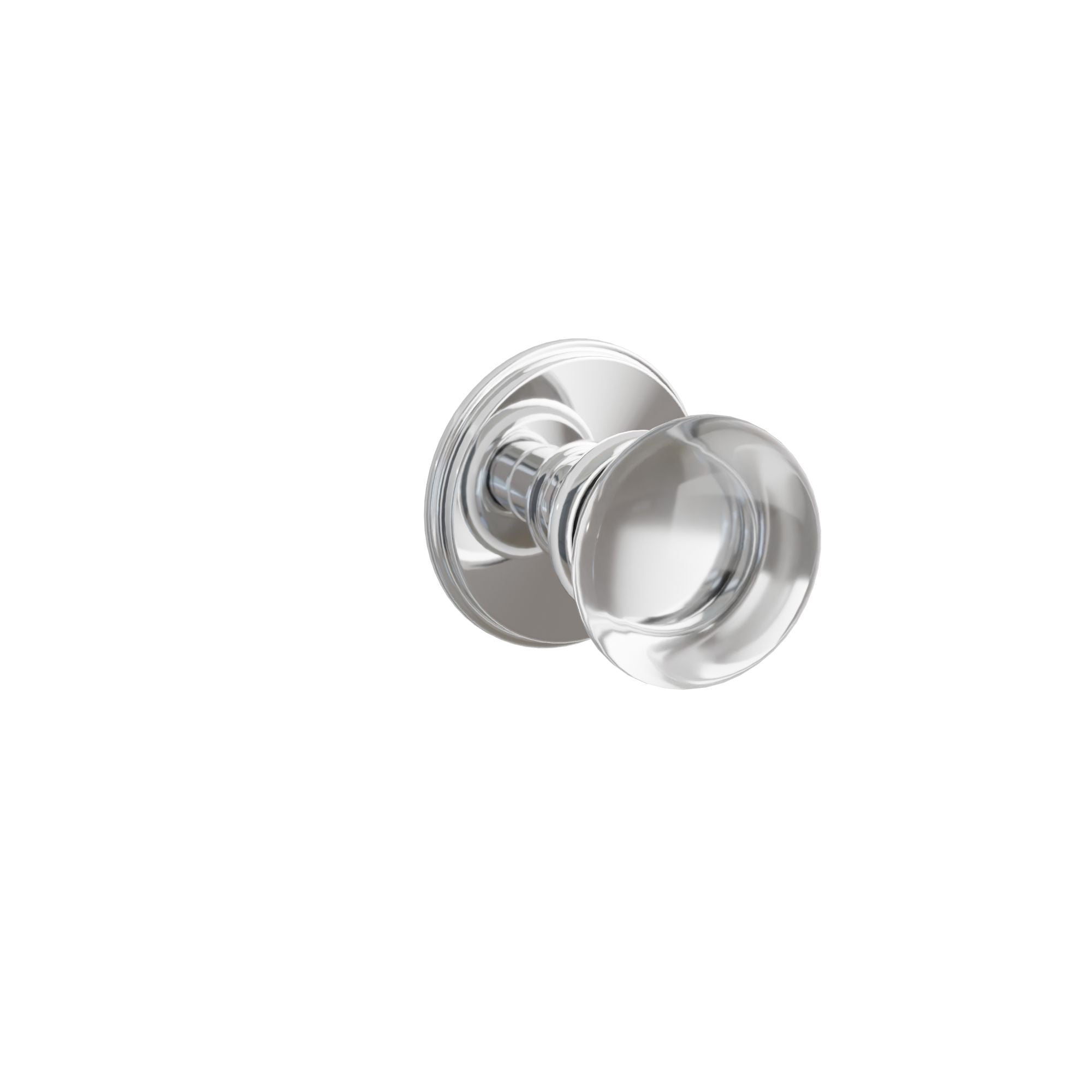 Emtek Providence Glass Knob Set with Watford Rosette