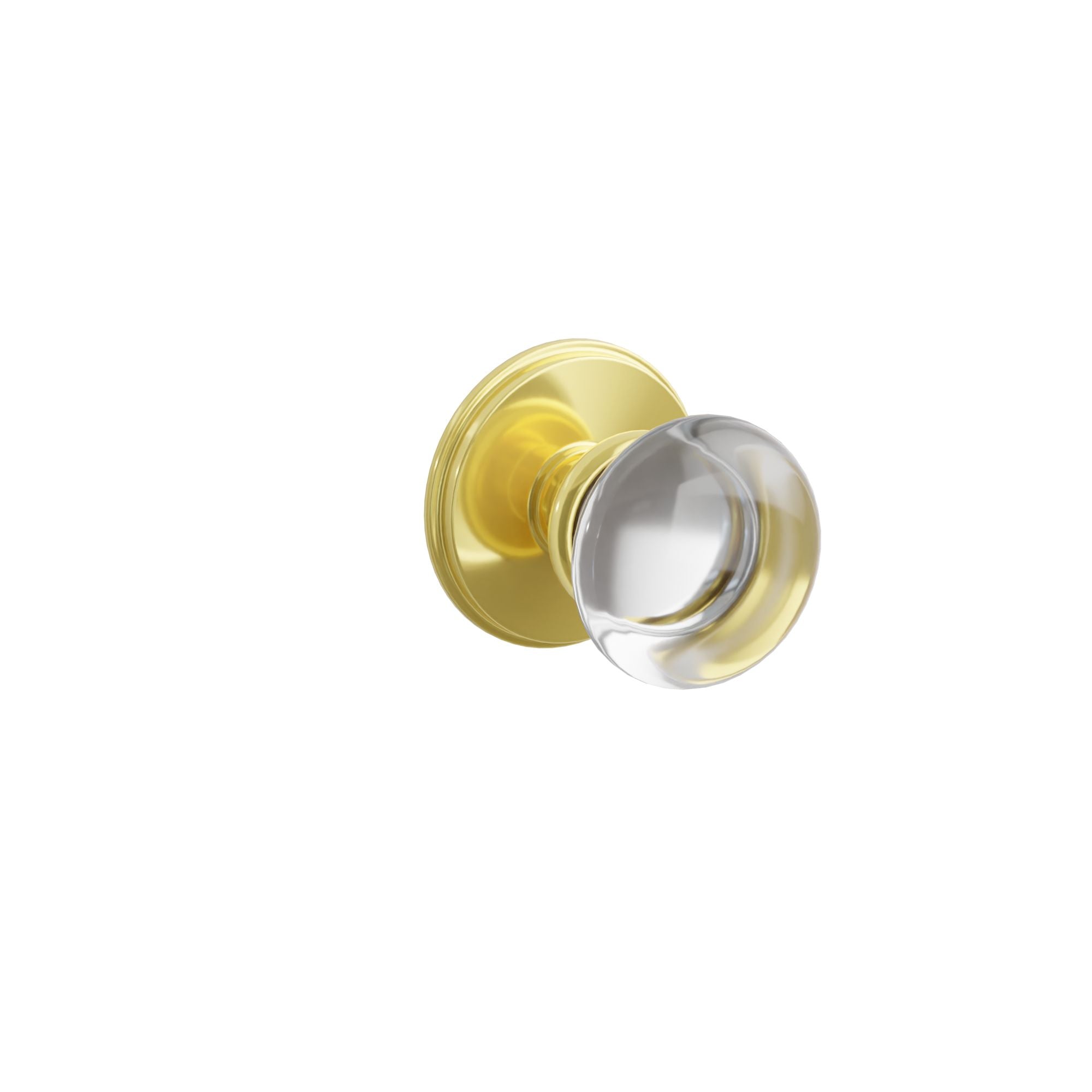 Emtek Concealed Fastener Providence Glass Knob Set With Watford Rosette