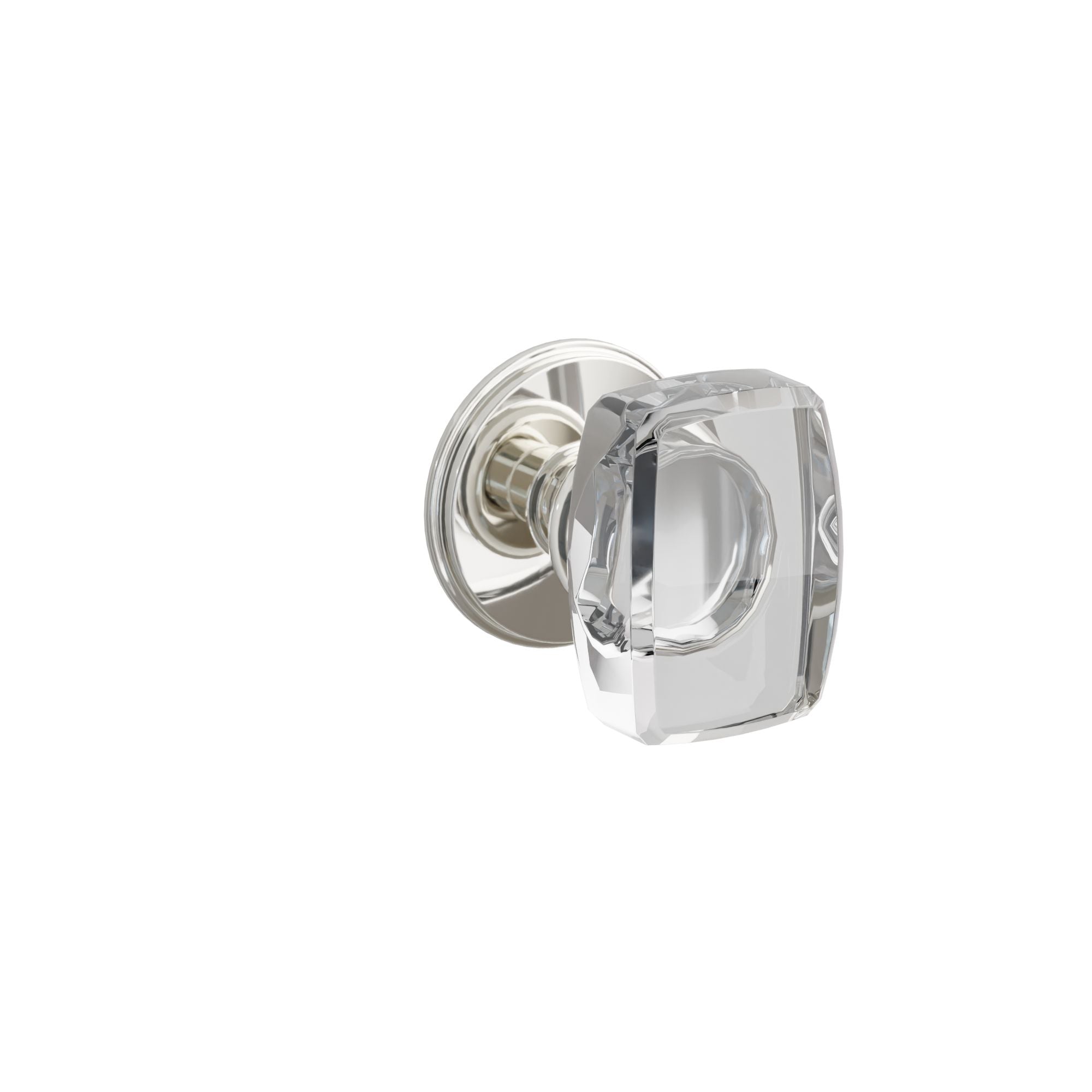 Emtek Windsor Glass Knob Set with Watford Rosette