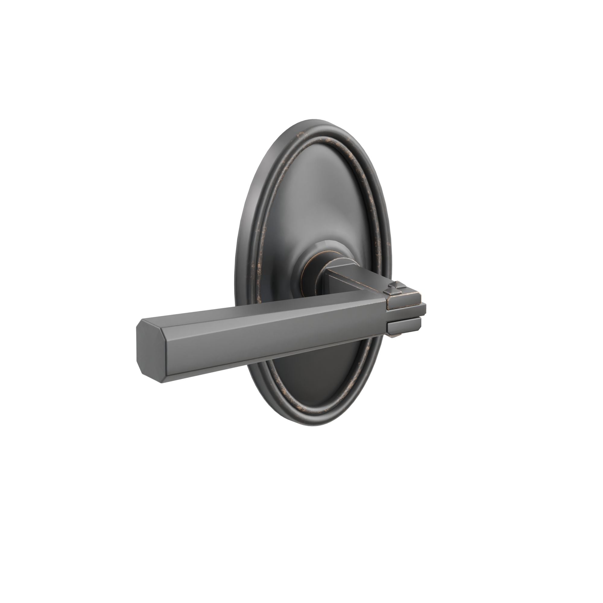 Emtek Concealed Fastener Arts & Crafts Lever Set With Oval Rosette