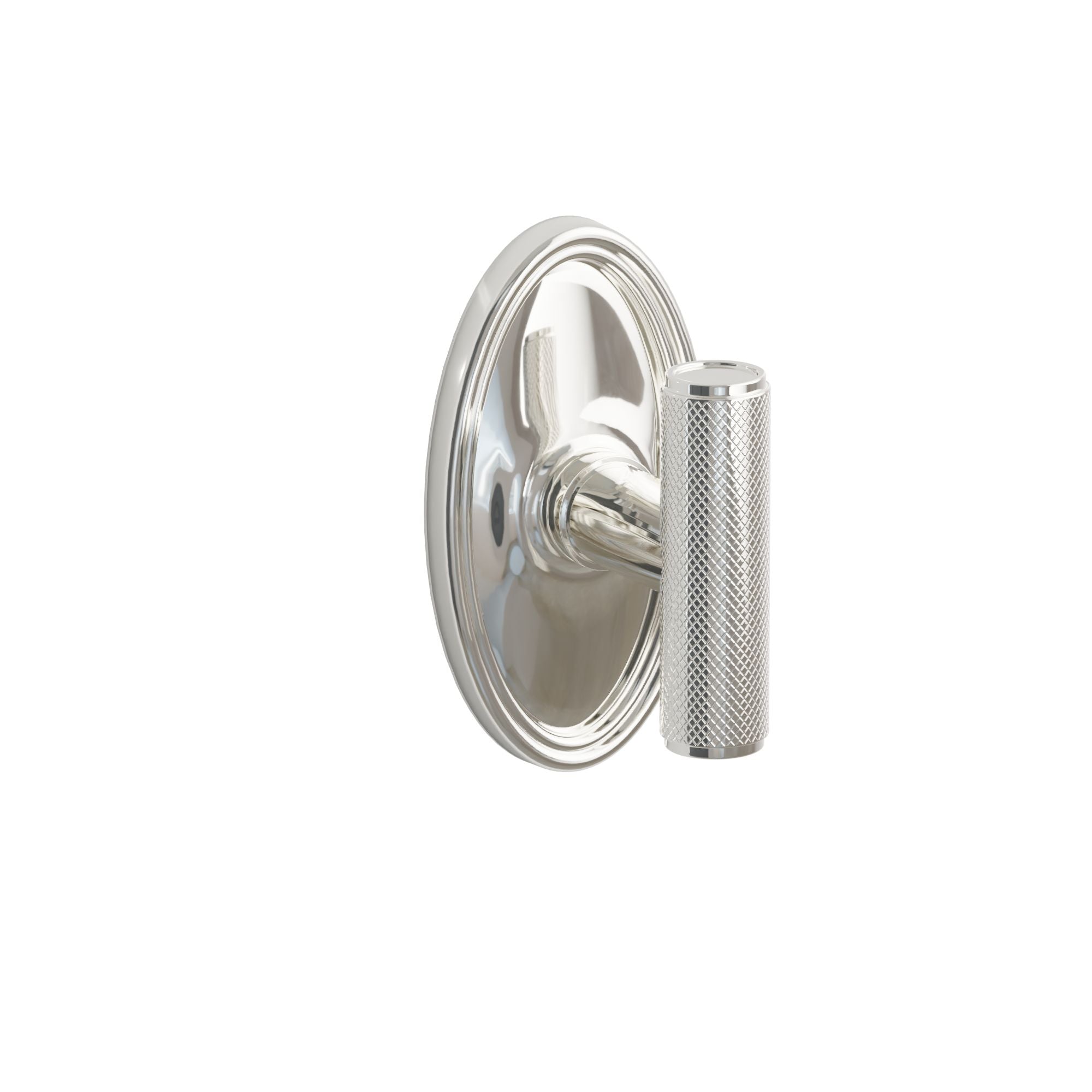 Emtek Concealed Fastener Ace Knurled Knob Set With Oval Rosette