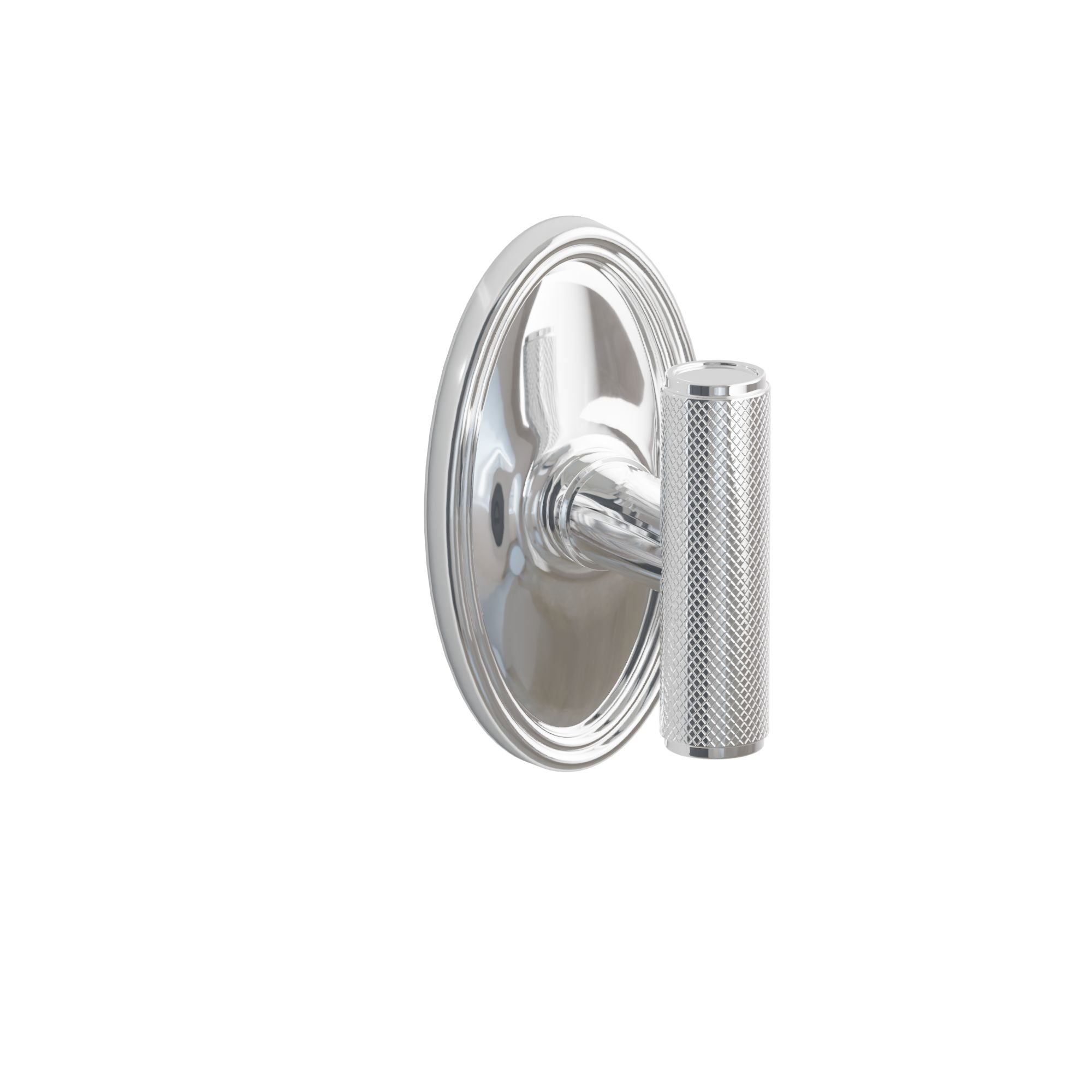 Emtek Concealed Fastener Ace Knurled Knob Set With Oval Rosette