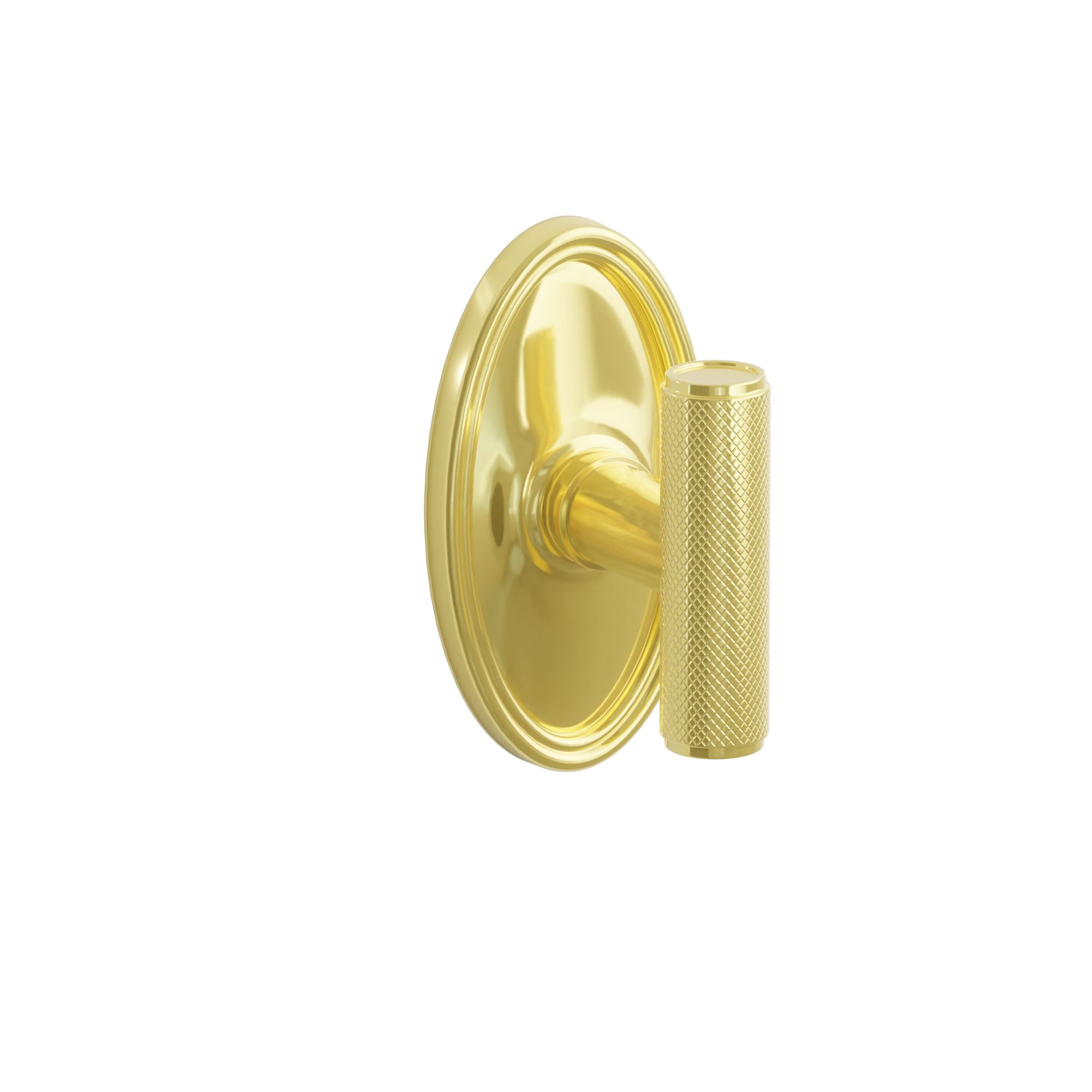 Emtek Ace Knurled Knob Set with Oval Rosette