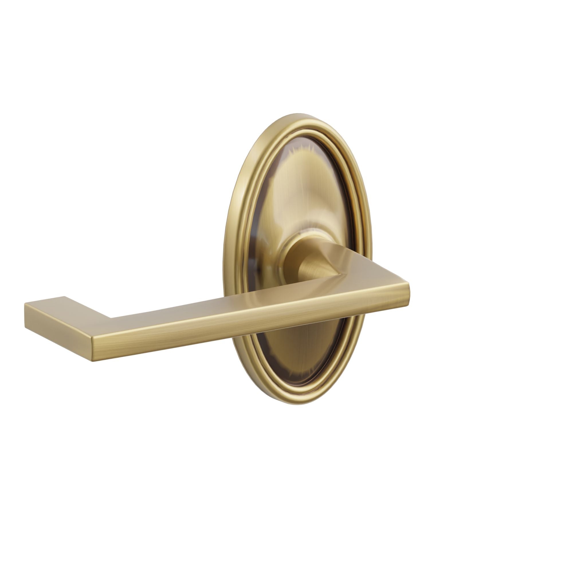 Emtek Concealed Fastener Argos Lever Set With Oval Rosette