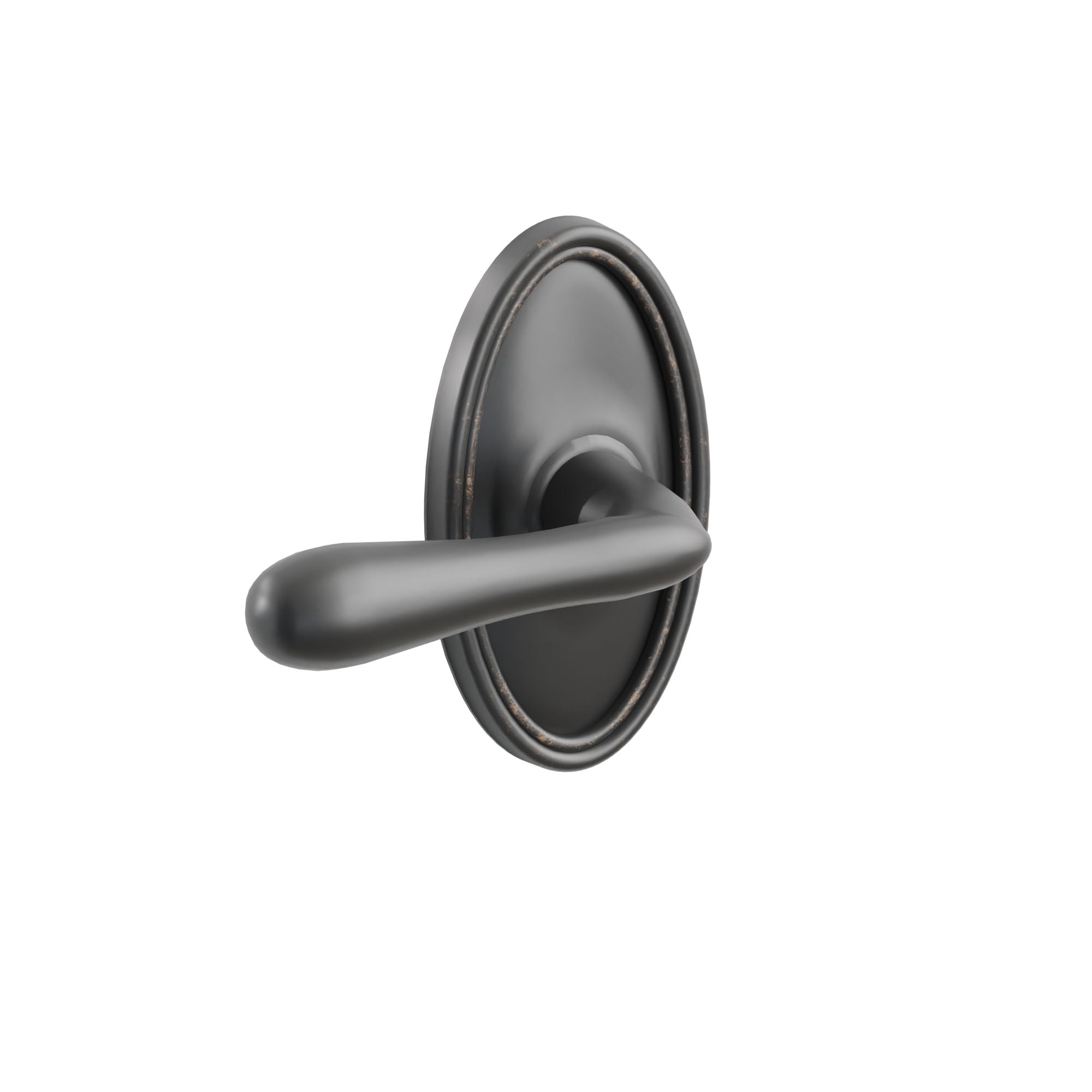 Emtek Concealed Fastener Basel Lever Set With Oval Rosette