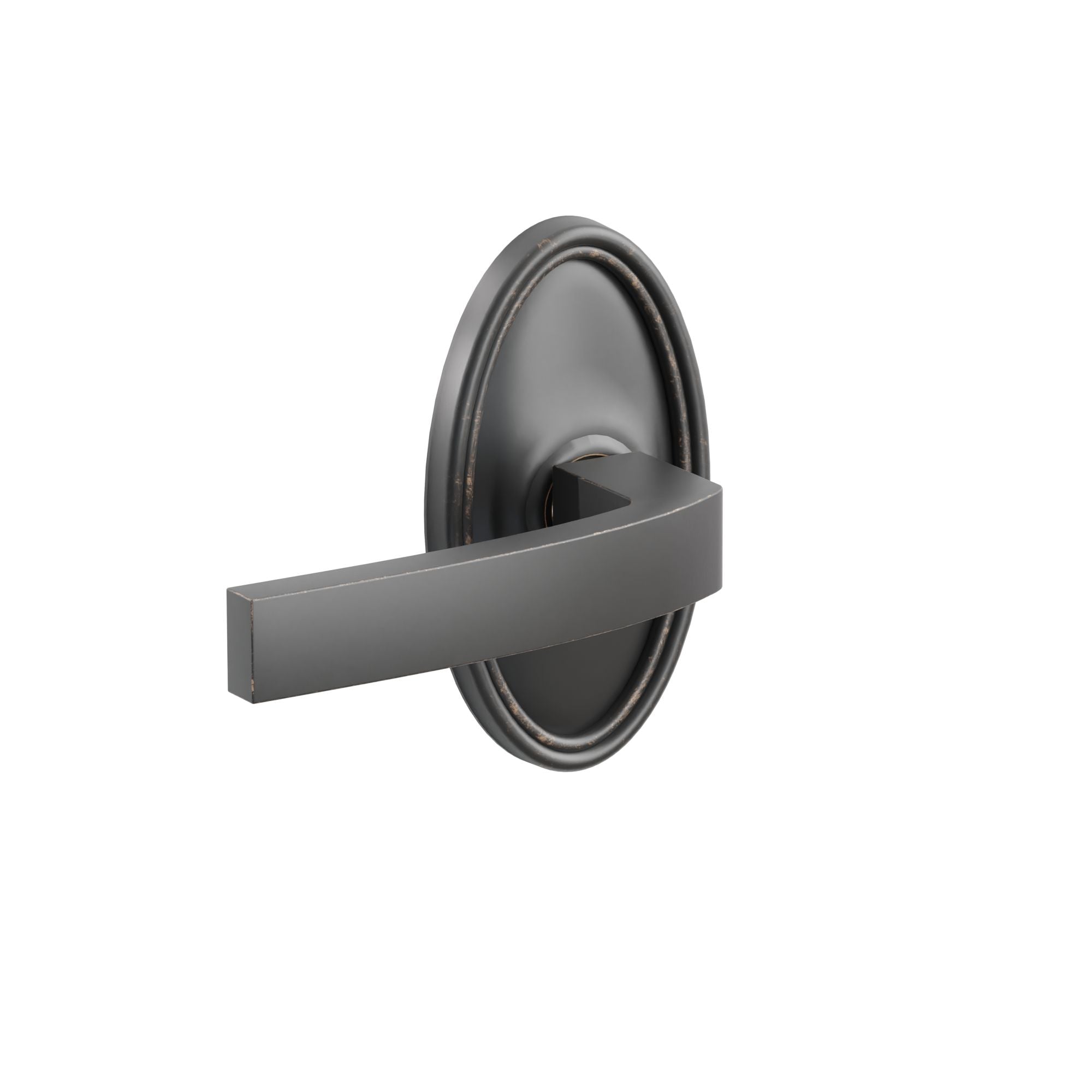 Emtek Concealed Fastener Breslin Lever Set With Oval Rosette