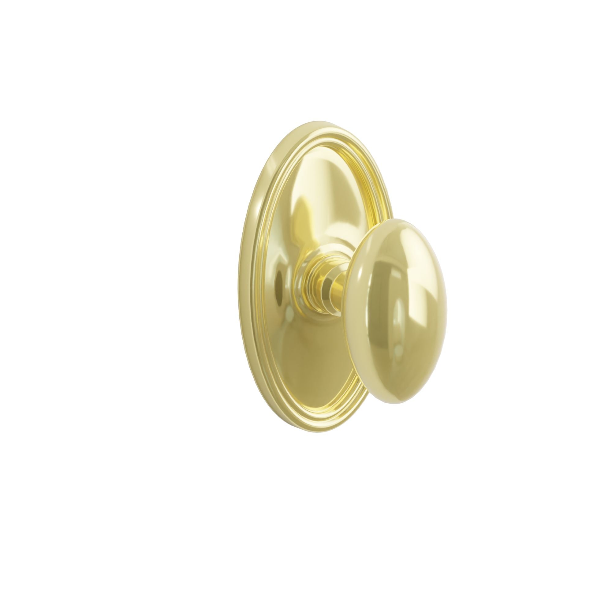 Emtek Concealed Fastener Egg Knob Set With Oval Rosette