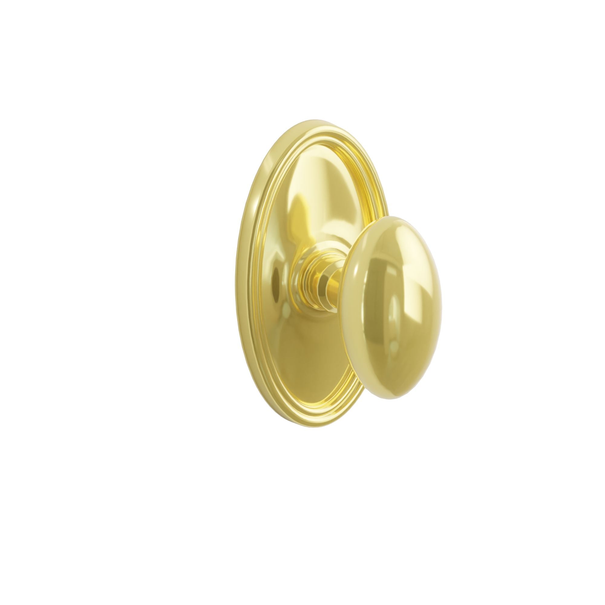 Emtek Concealed Fastener Egg Knob Set With Oval Rosette