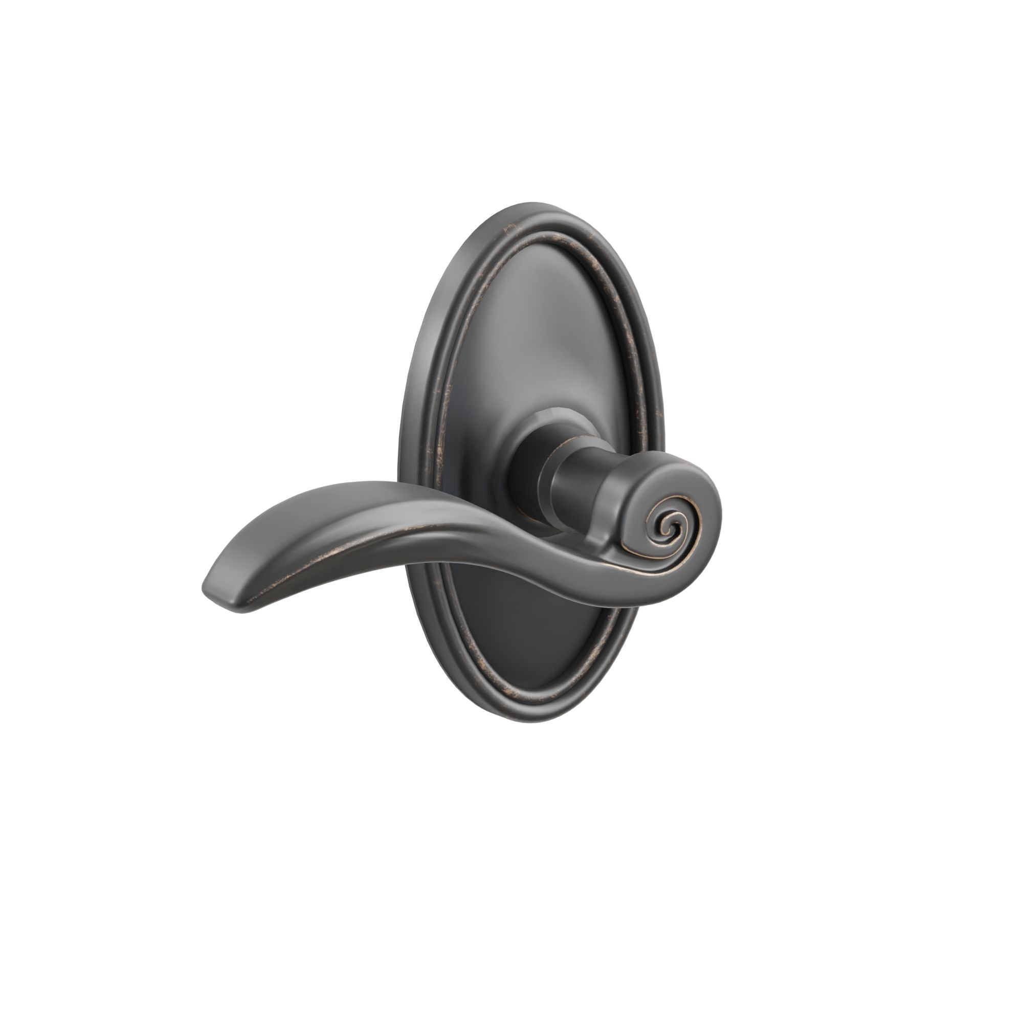 Emtek Elan Lever Set with Oval Roestte