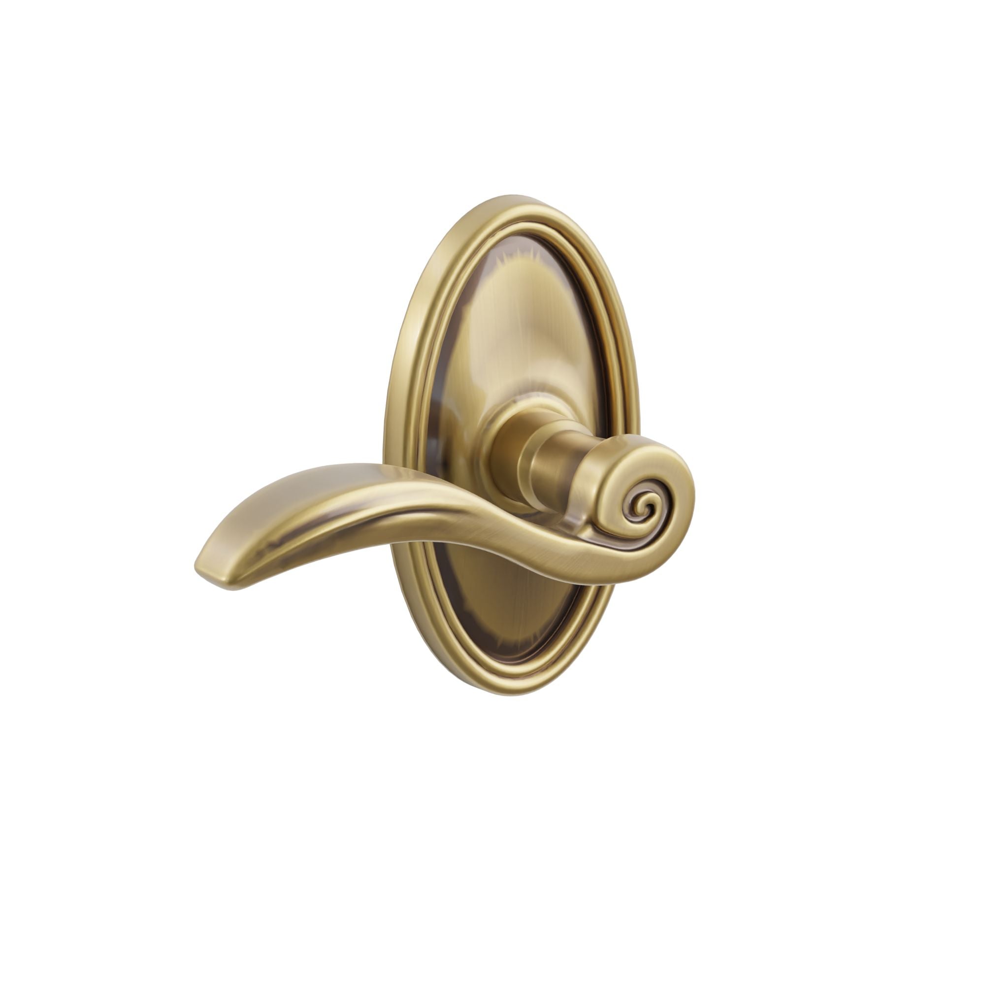 Emtek Elan Lever Set with Oval Roestte