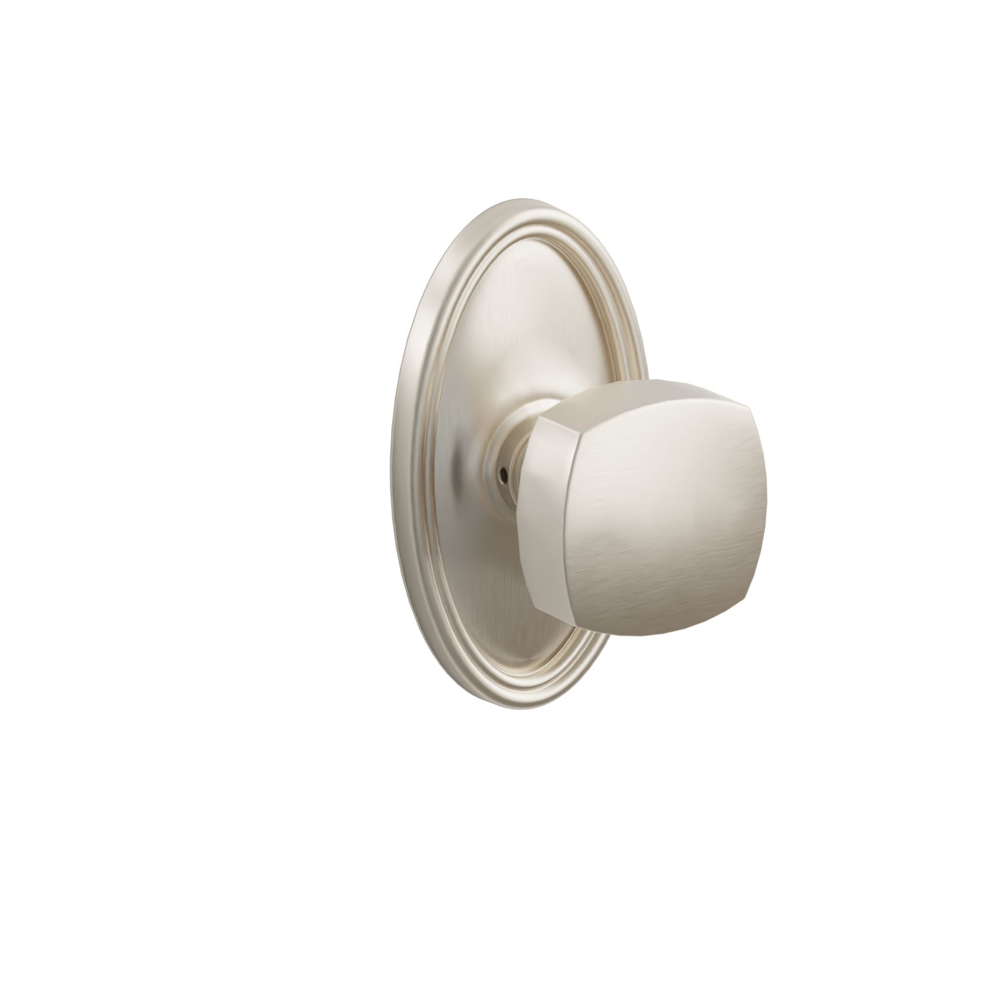 Emtek Concealed Fastener Freestone Knob Set With Oval Rosette