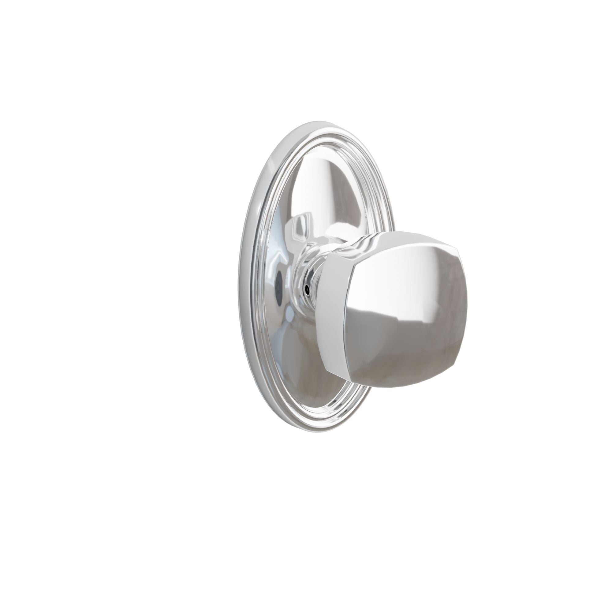 Emtek Concealed Fastener Freestone Knob Set With Oval Rosette