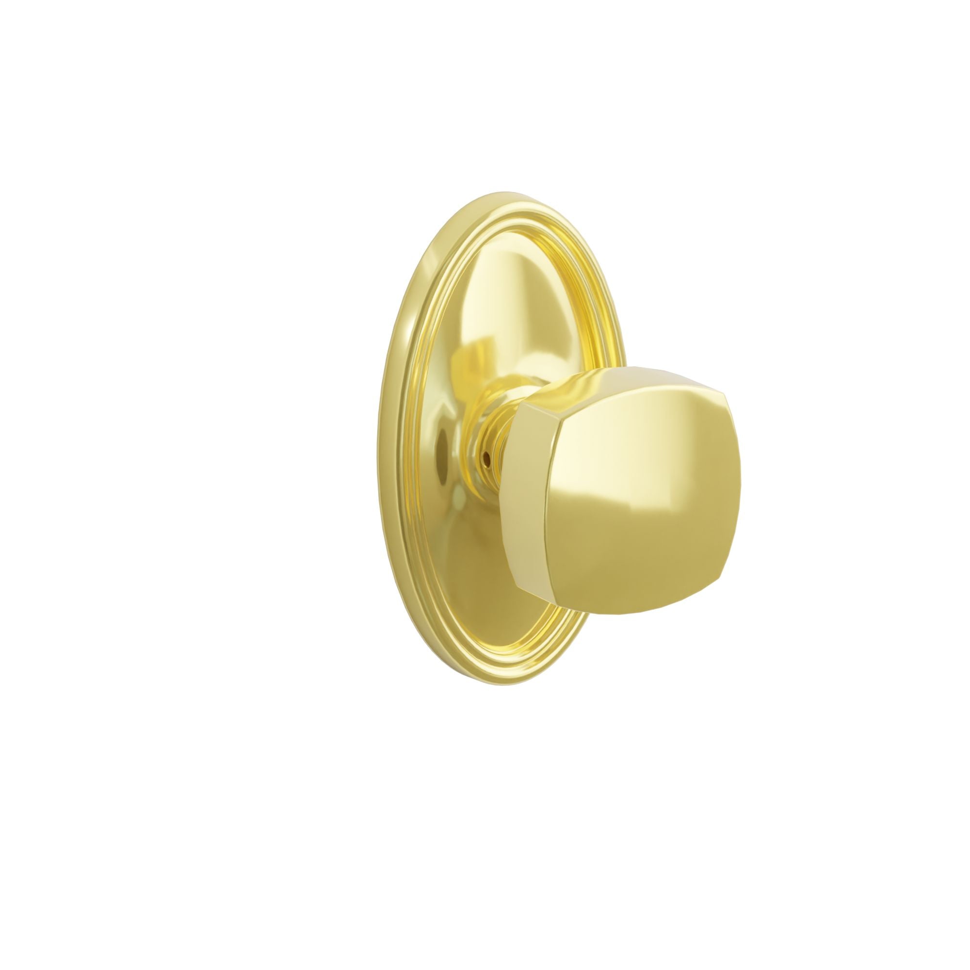 Emtek Concealed Fastener Freestone Knob Set With Oval Rosette