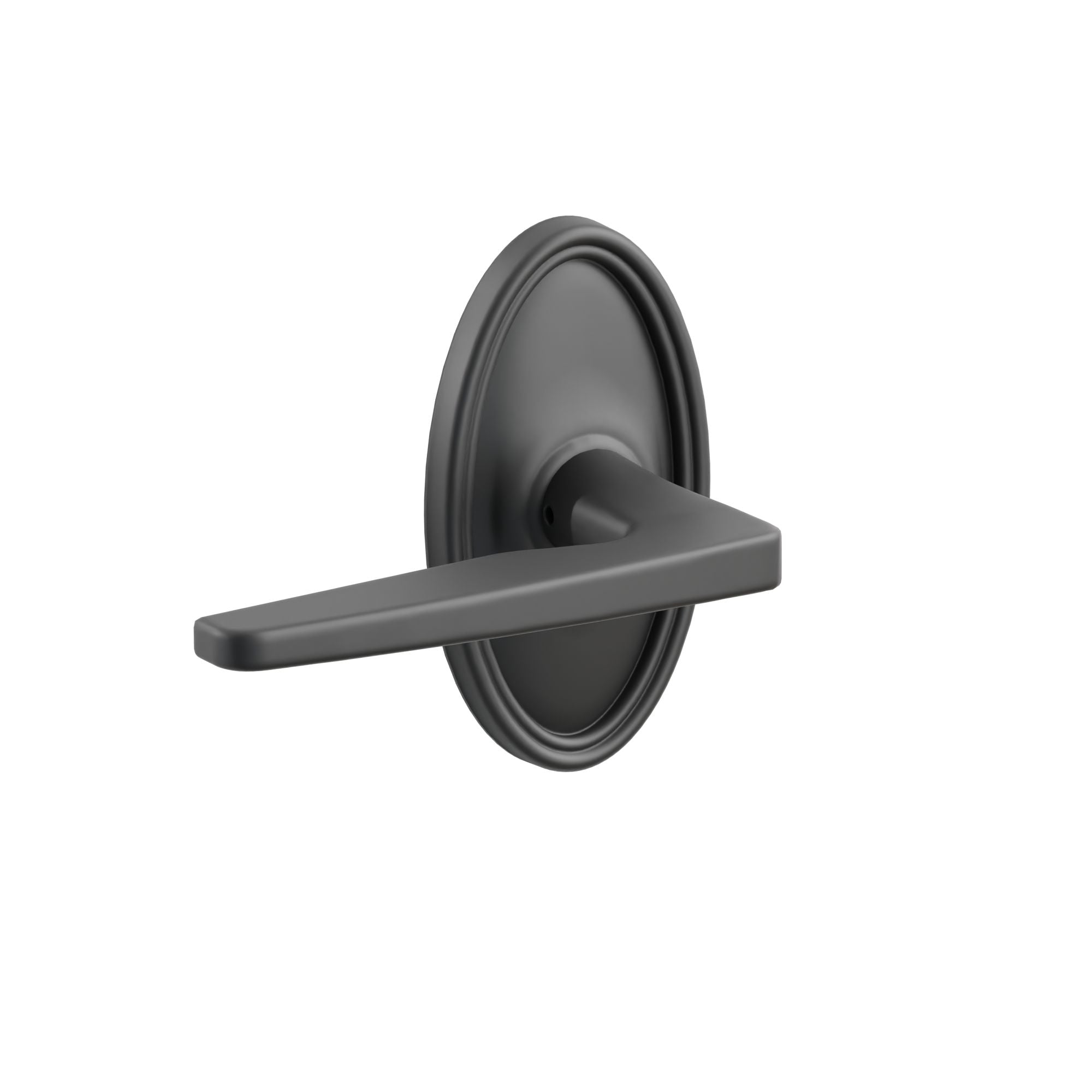 Emtek Concealed Fastener Hermes Lever Set With Oval Rosette