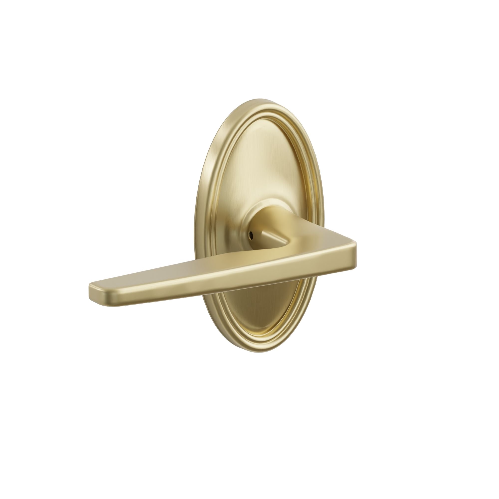 Emtek Concealed Fastener Hermes Lever Set With Oval Rosette