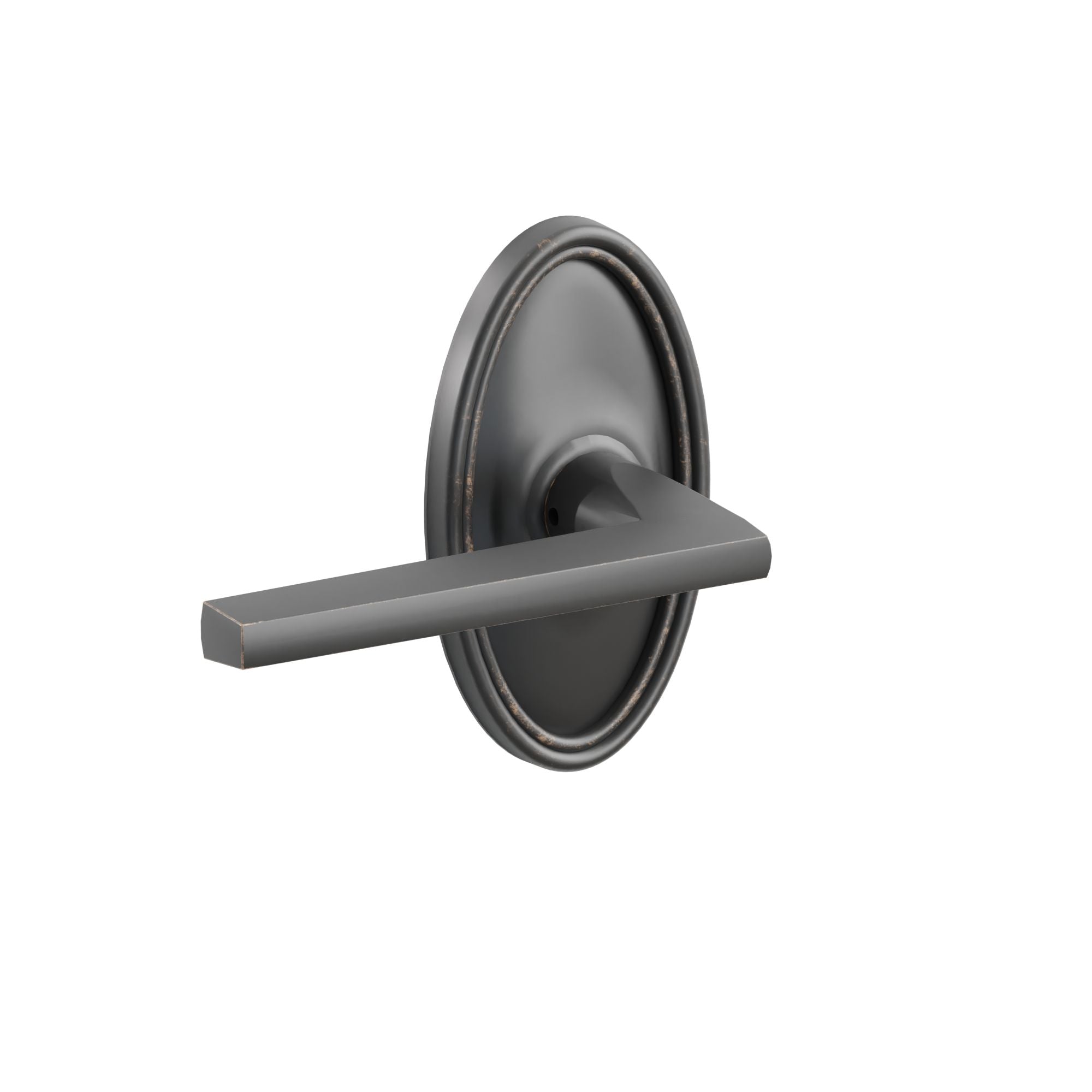 Emtek Concealed Fastener Helios Lever Set With Oval Rosette