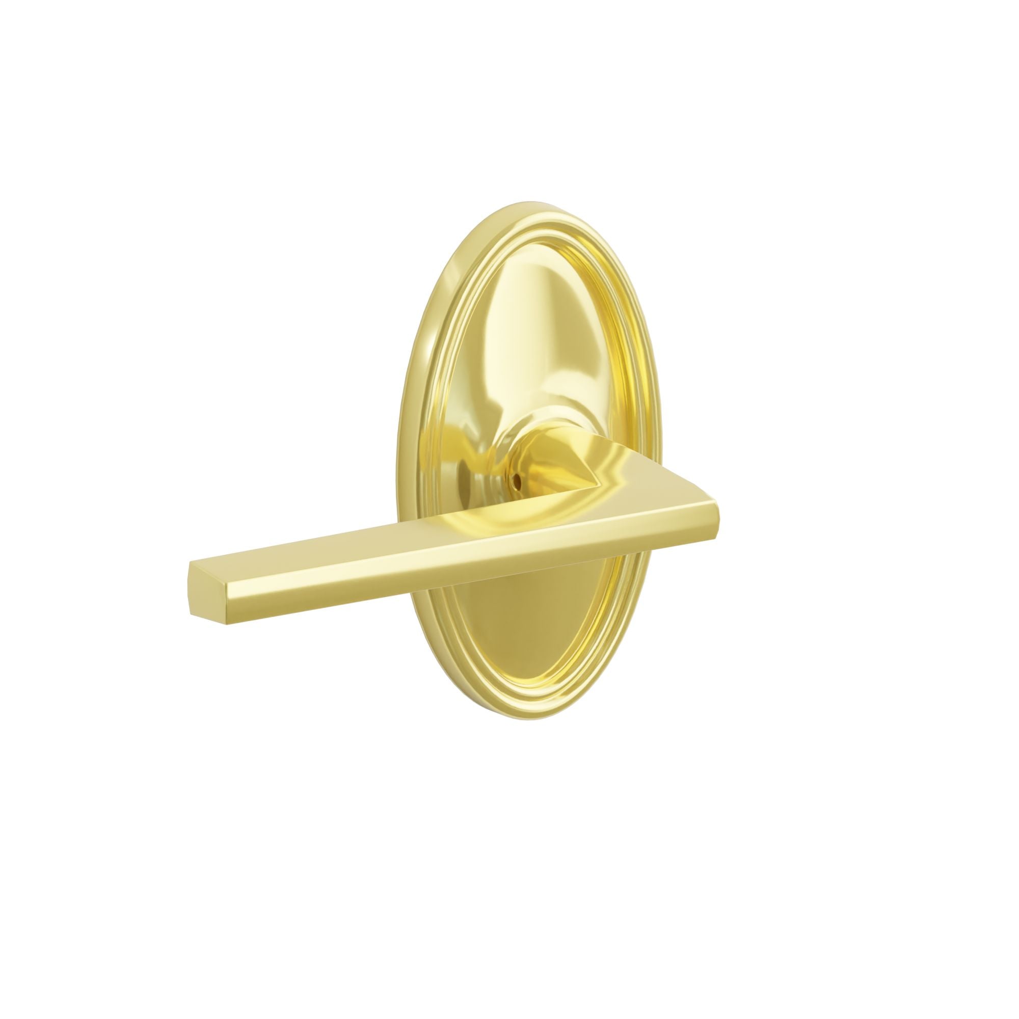 Emtek Concealed Fastener Helios Lever Set With Oval Rosette