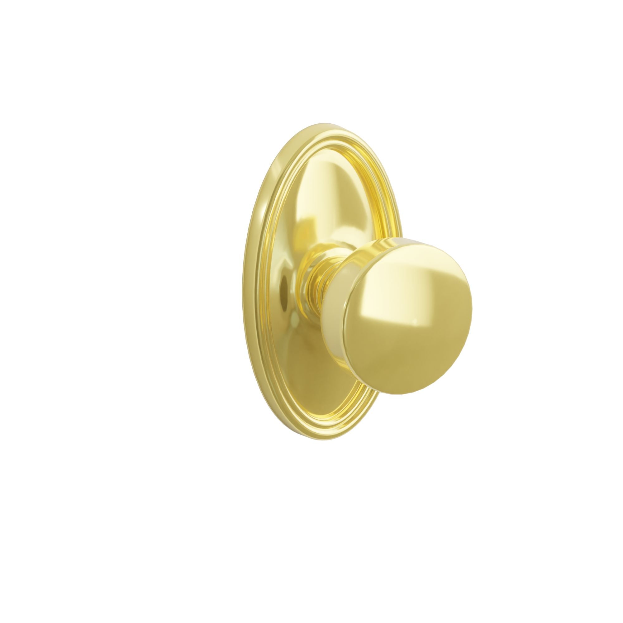 Emtek Concealed Fastener Laurent Knob Set With Oval Rosette