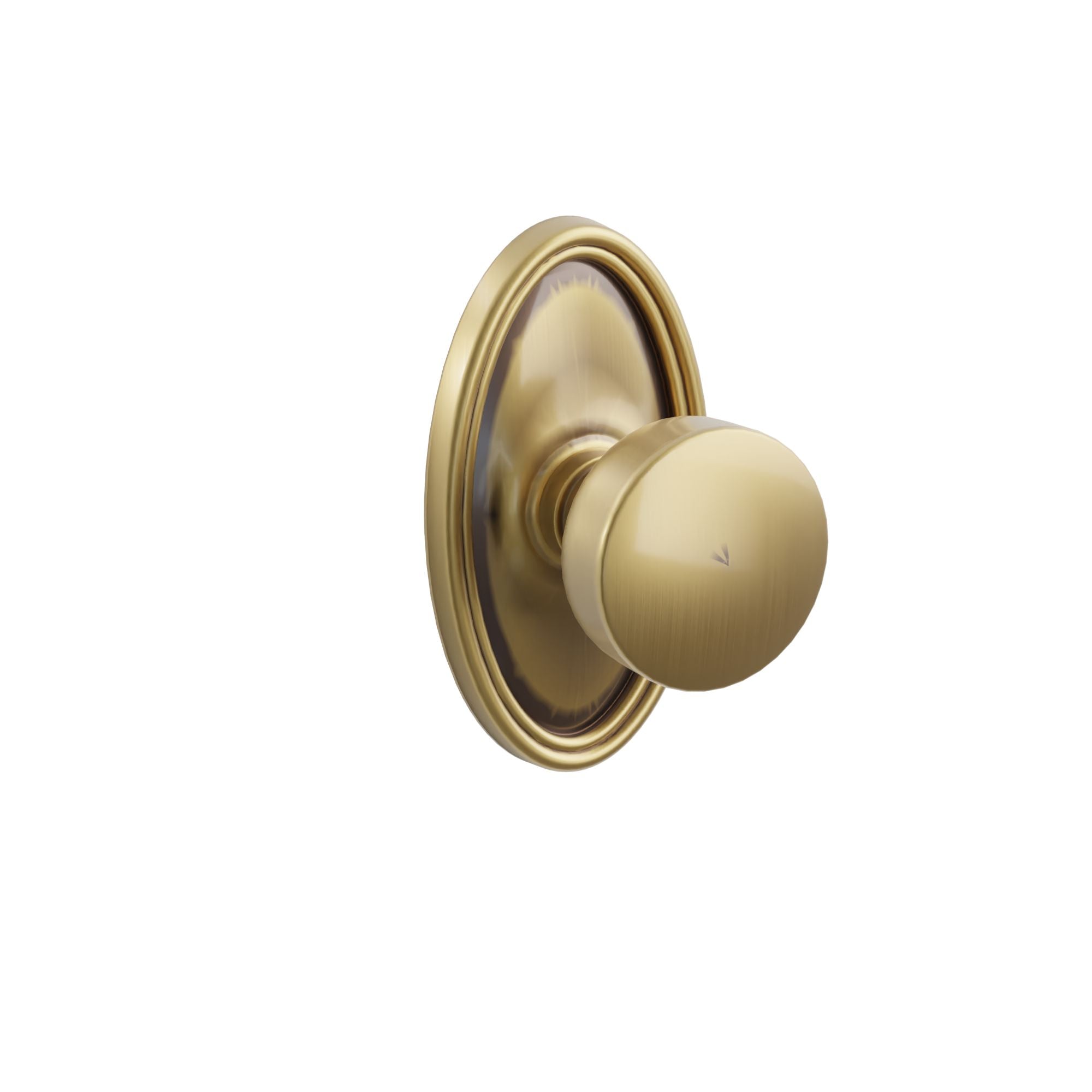 Emtek Concealed Fastener Laurent Knob Set With Oval Rosette