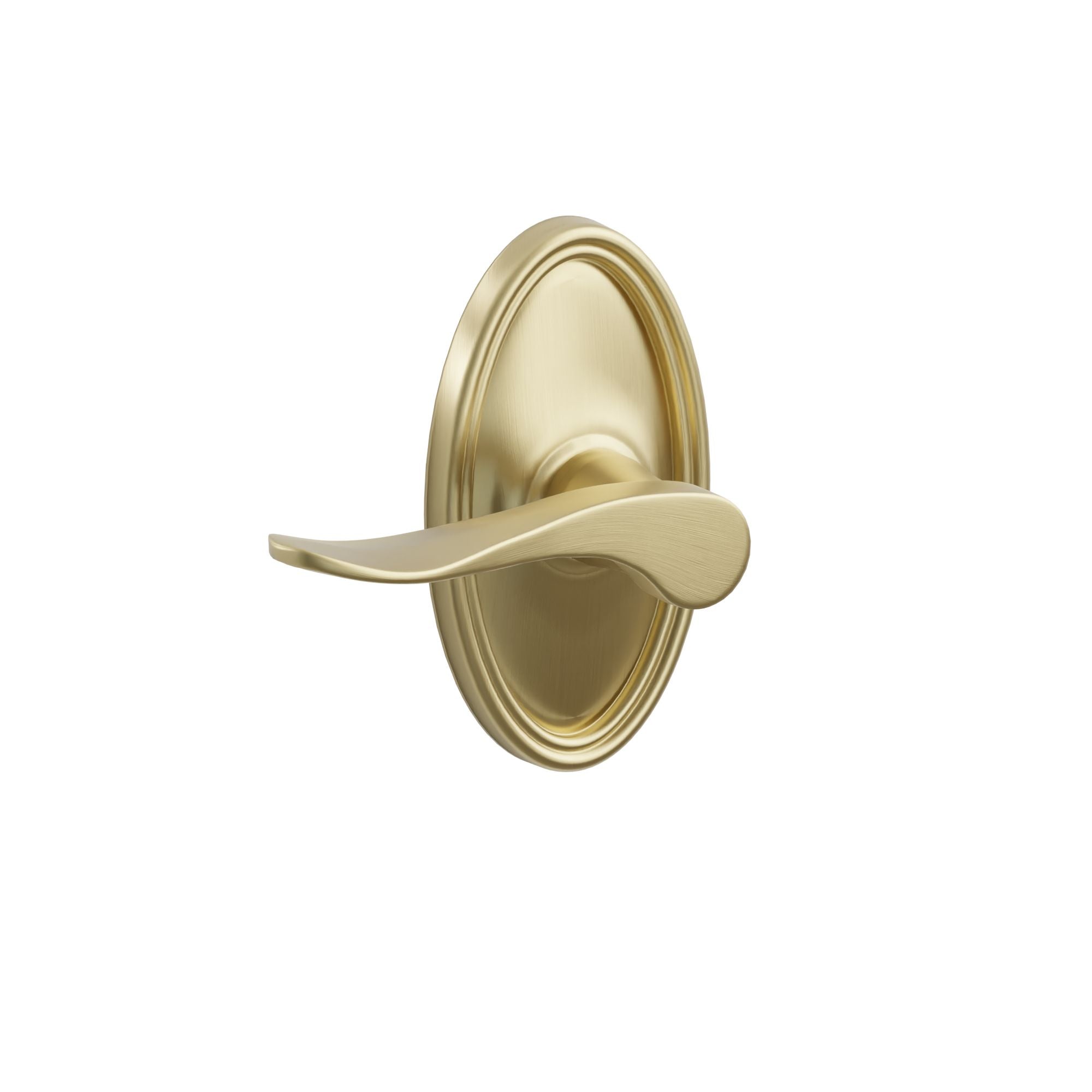 Emtek Hammered Lever Set with Oval Rosette