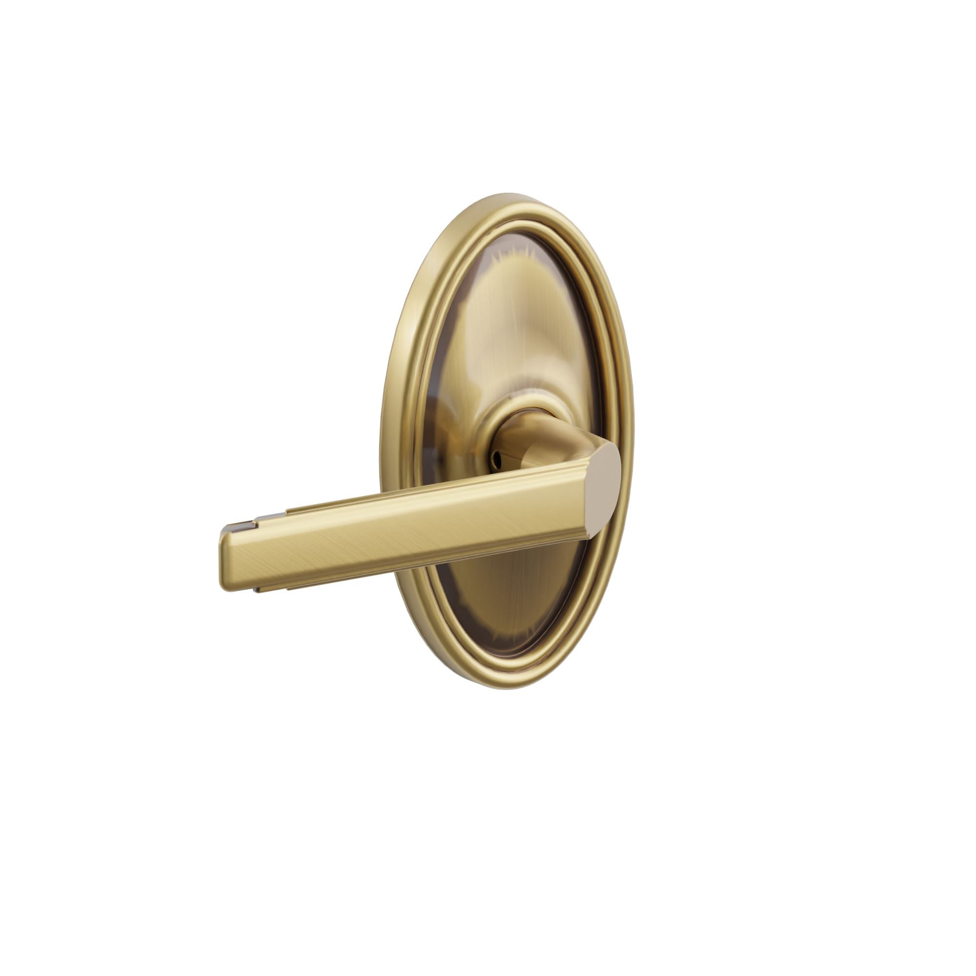 Emtek Milano Lever Set with Oval Roestte