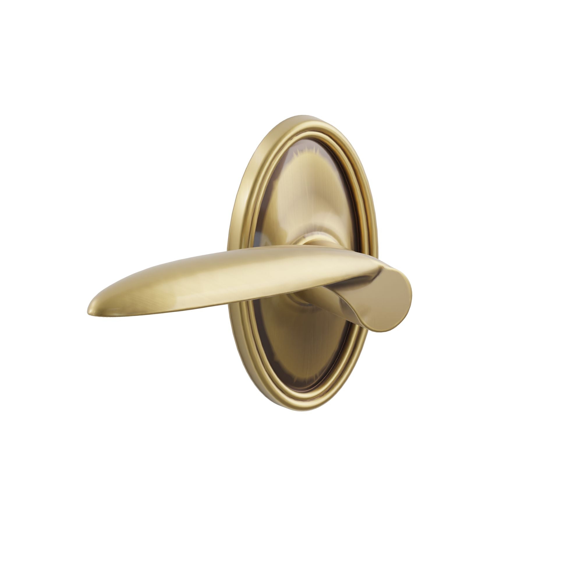 Emtek Concealed Fastener Mercury Lever Set With Oval Rosette