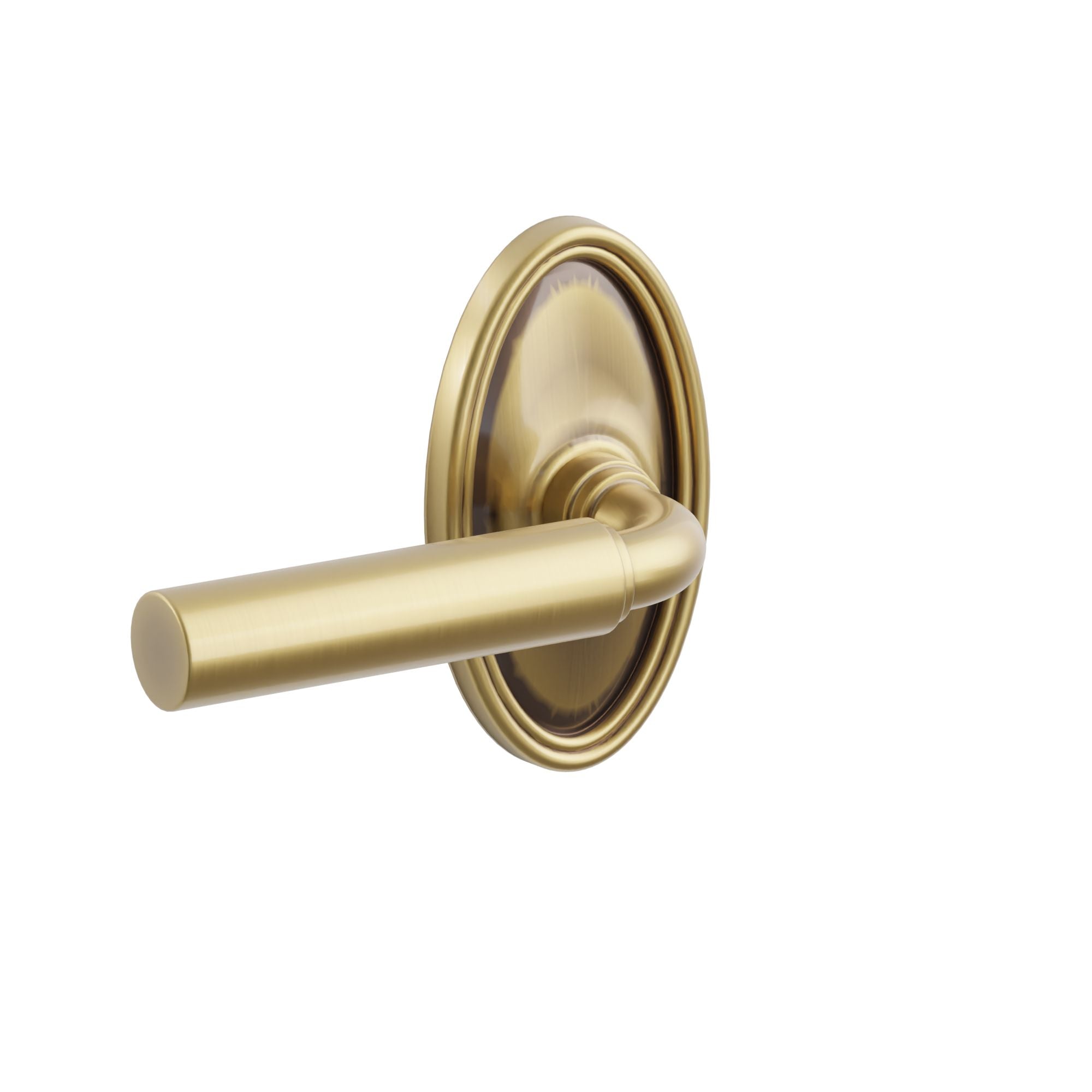 Emtek Concealed Fastener Manning Lever Set With Oval Rosette