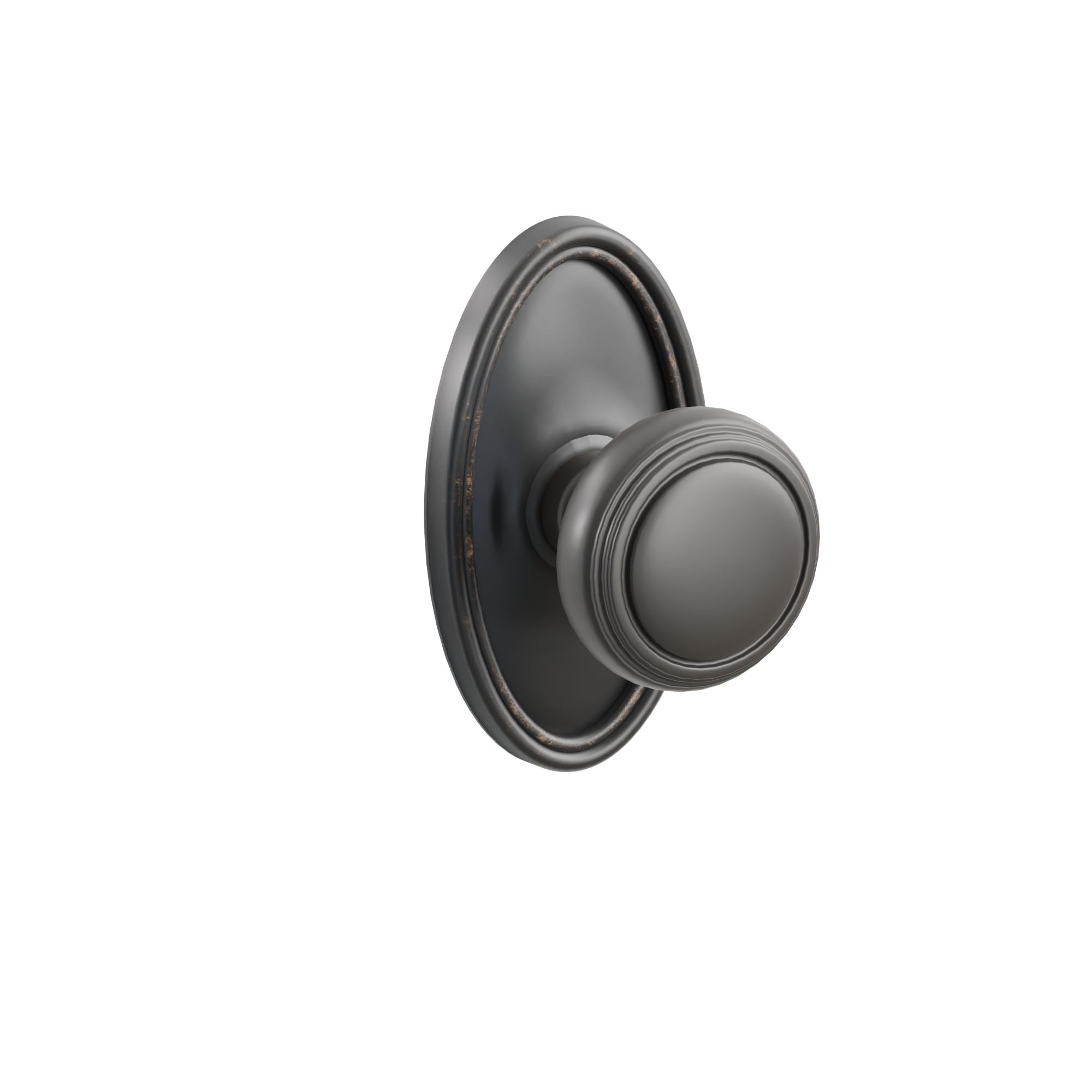 Emtek Concealed Fastener Norwich Knob Set With Oval Rosette