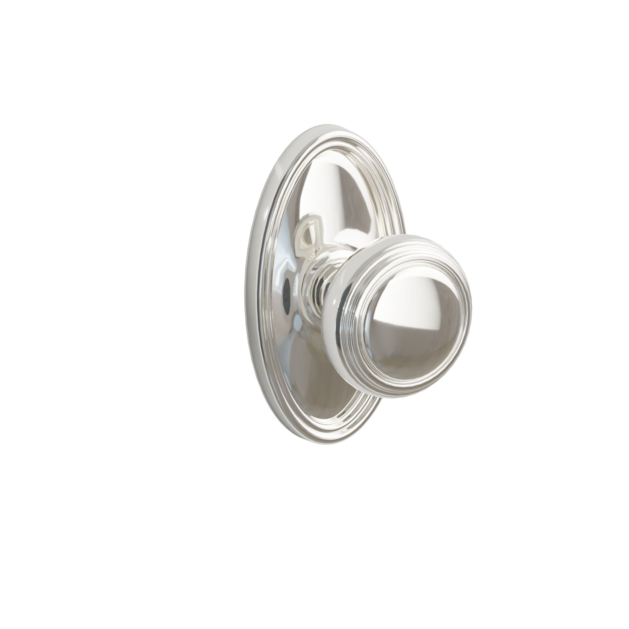 Emtek Concealed Fastener Norwich Knob Set With Oval Rosette