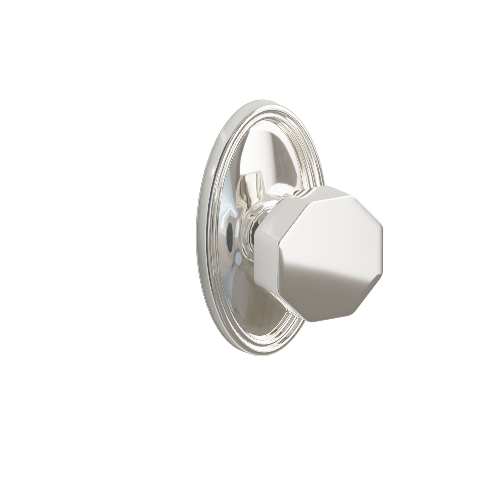 Emtek Concealed Fastener Octagon Knob Set With Oval Rosette