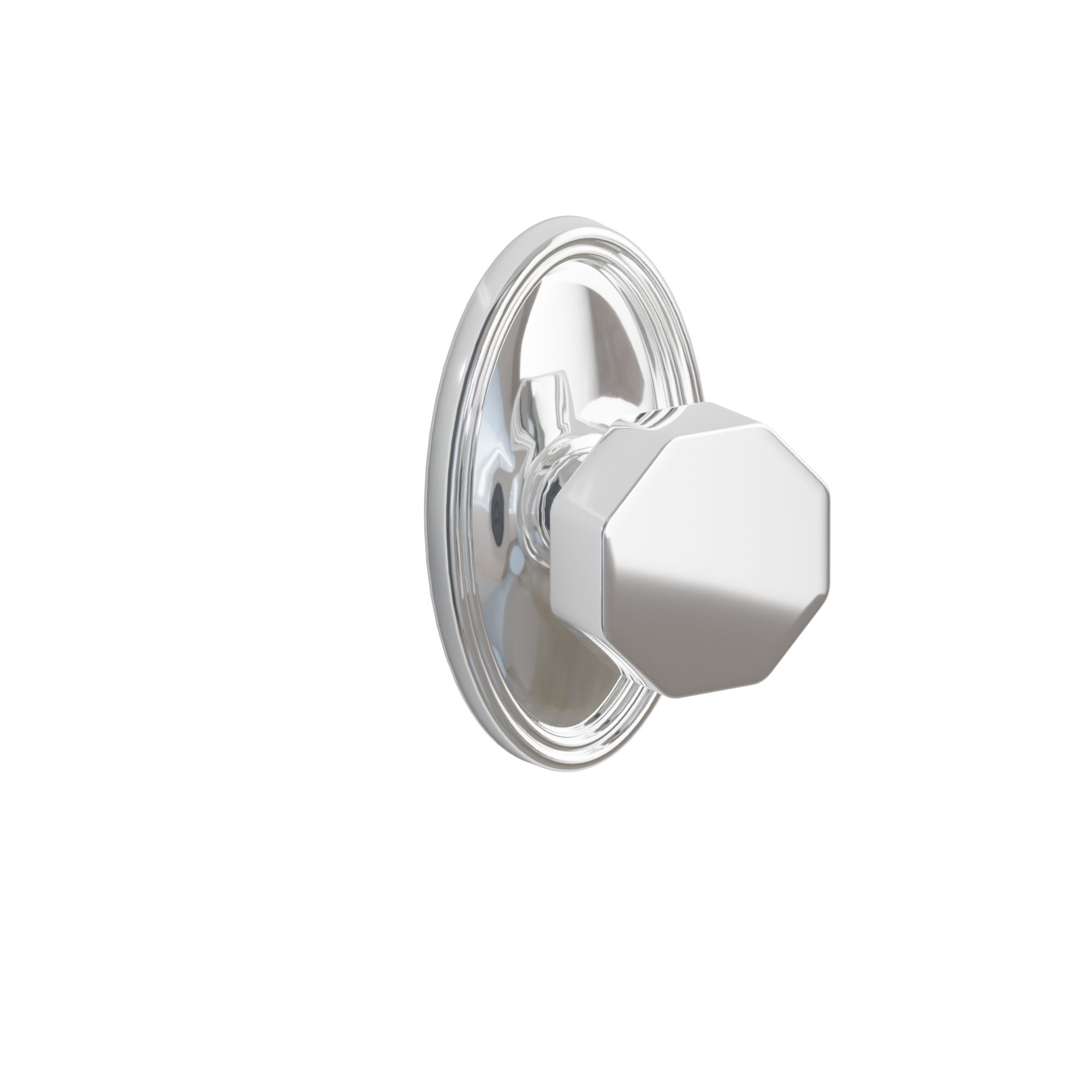 Emtek Octagon Knob Set with Oval Rosette