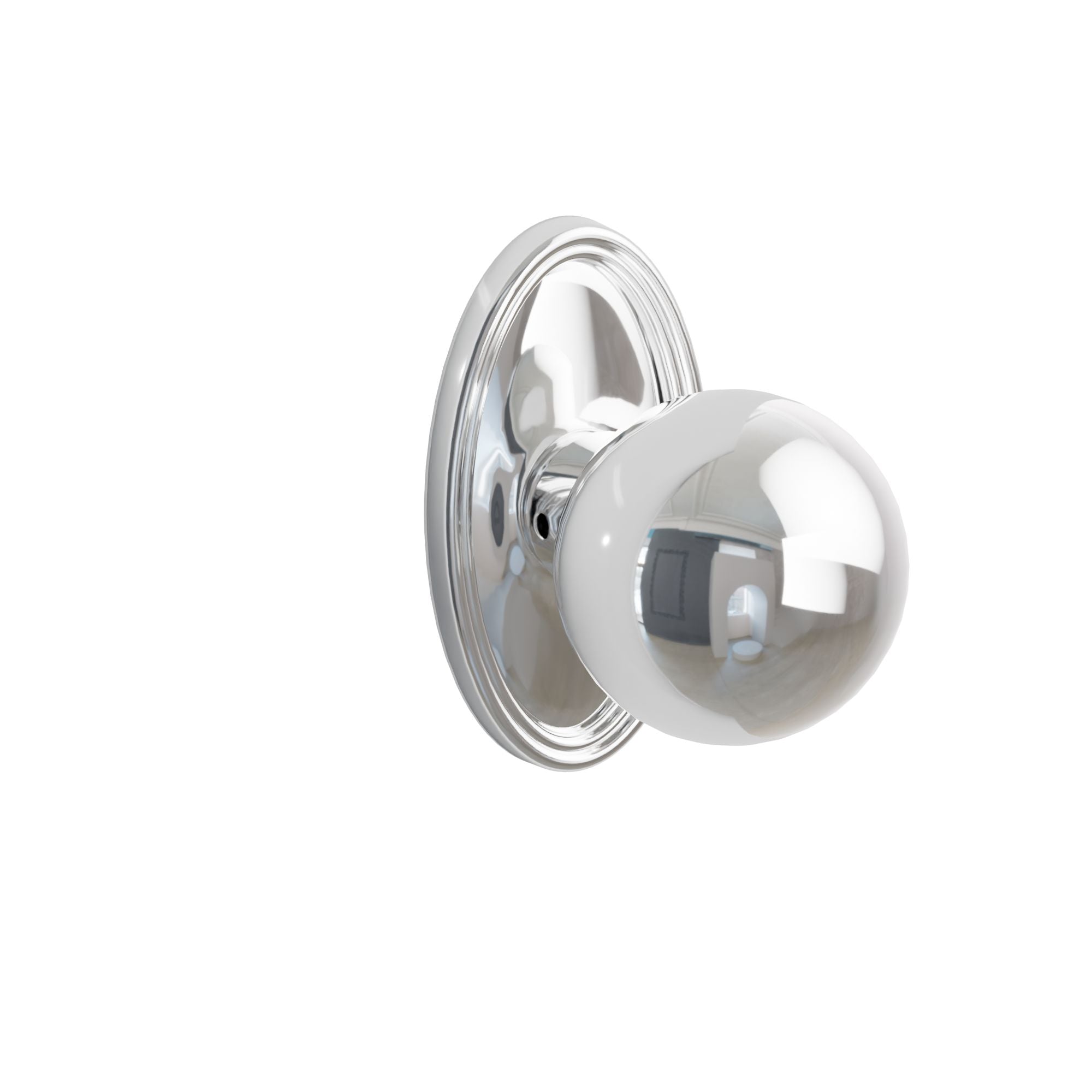 Emtek Orb Knob Set with Oval Rosette