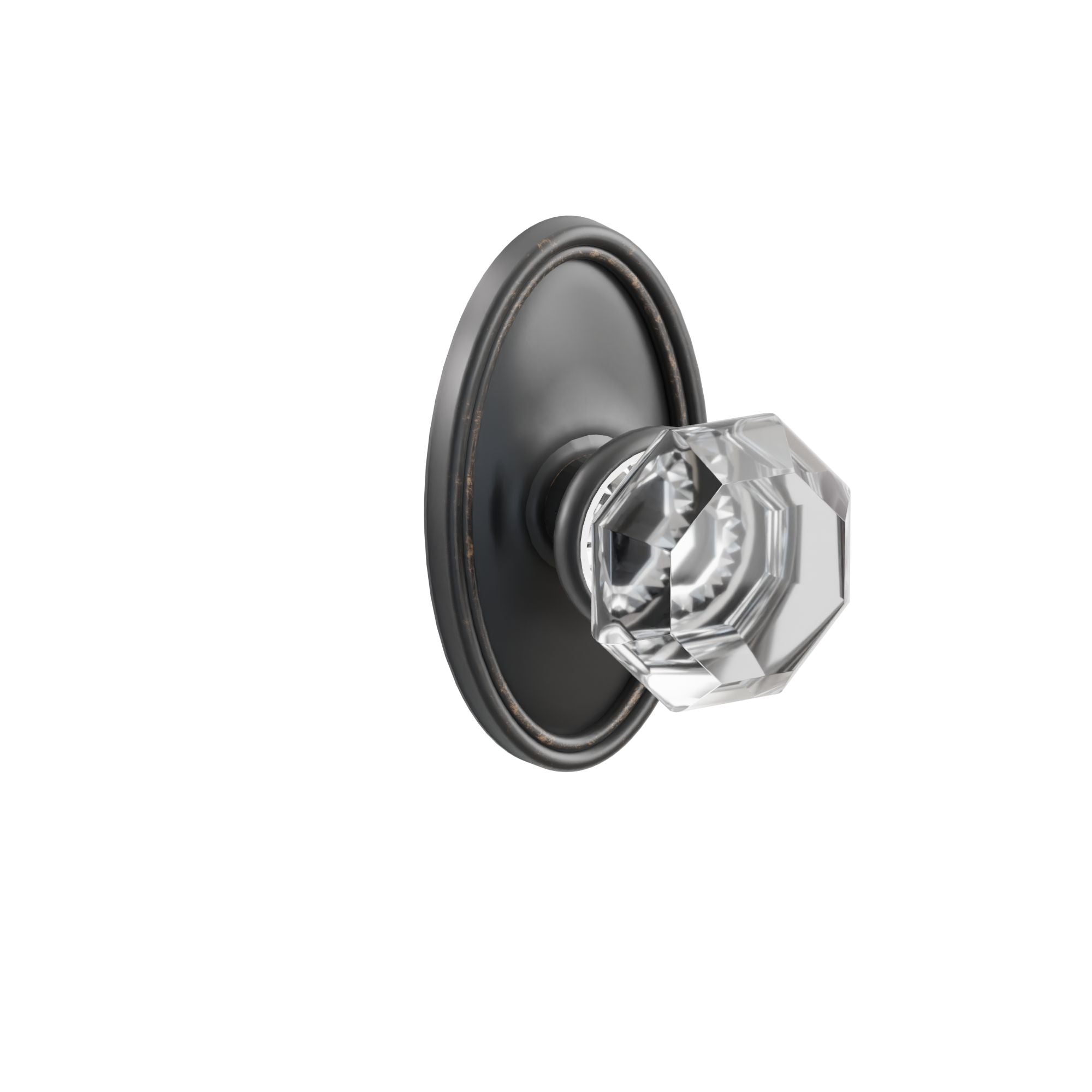 Emtek Concealed Fastener Old Town Knob Set With Oval Rosette