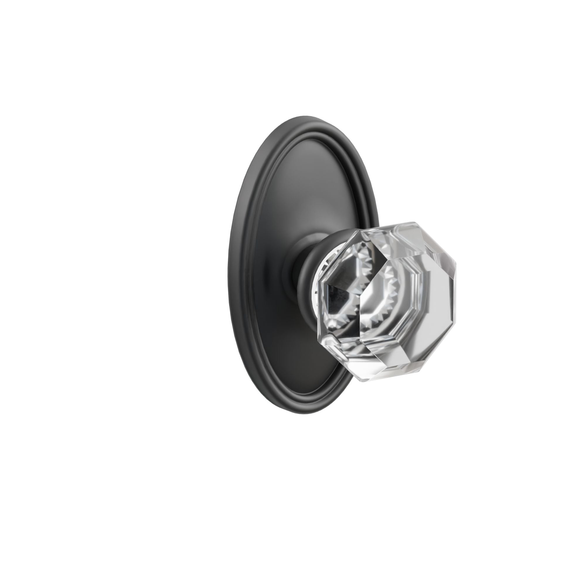 Emtek Concealed Fastener Old Town Knob Set With Oval Rosette