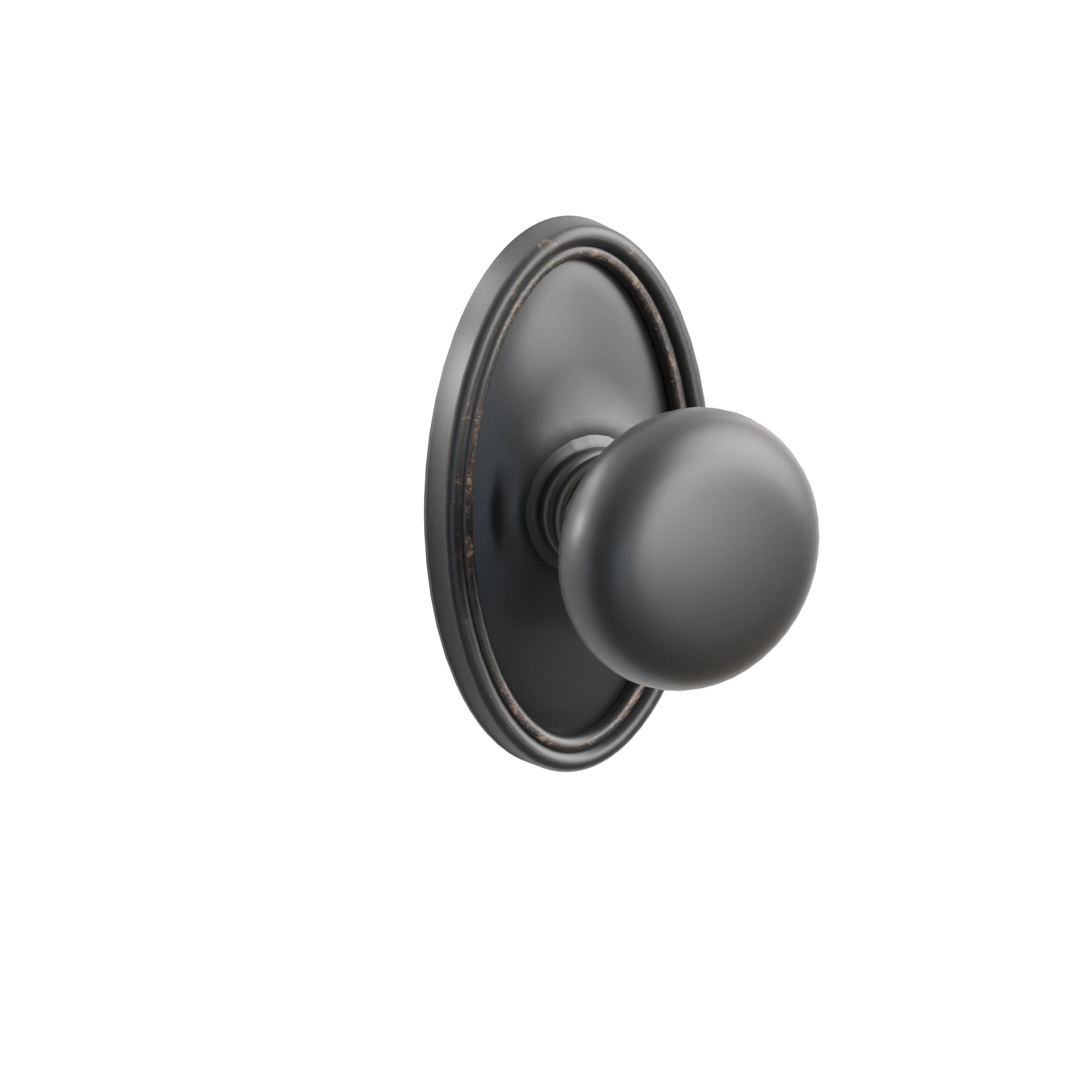 Emtek Concealed Fastener Providence Knob Set With Oval Rosette